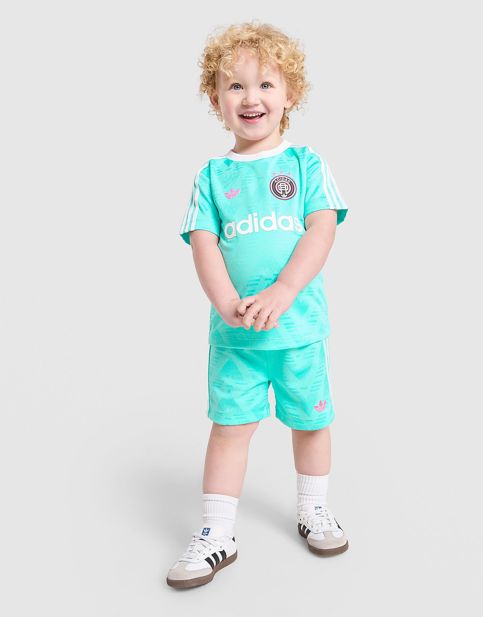 Football T-Shirt/Shorts Set Infant - Blu, blu blu Bambino taglia 0-3M