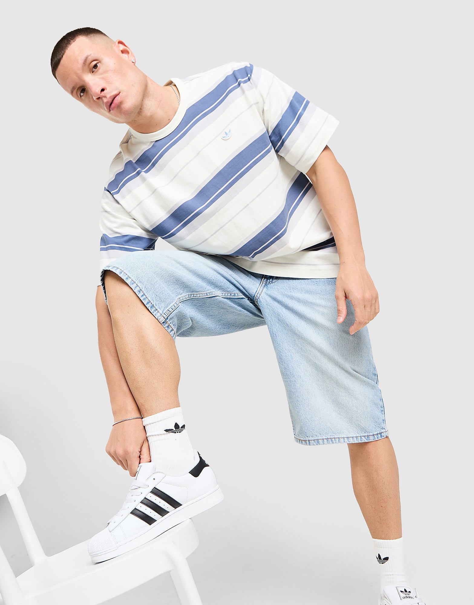 adidas Originals T shirt rayé adidas Originals