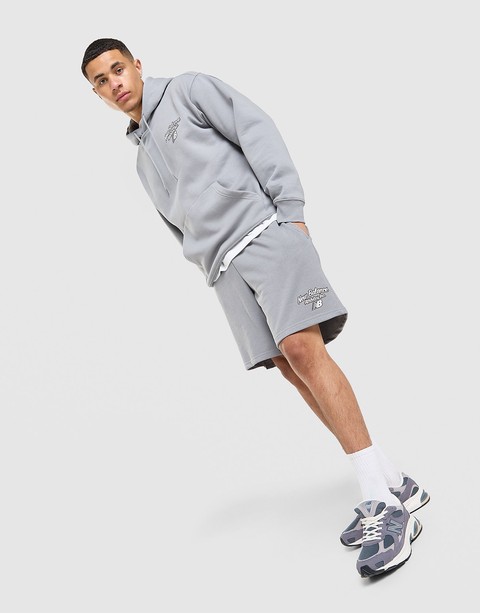 Bubble Script Shorts - Herren, Grau