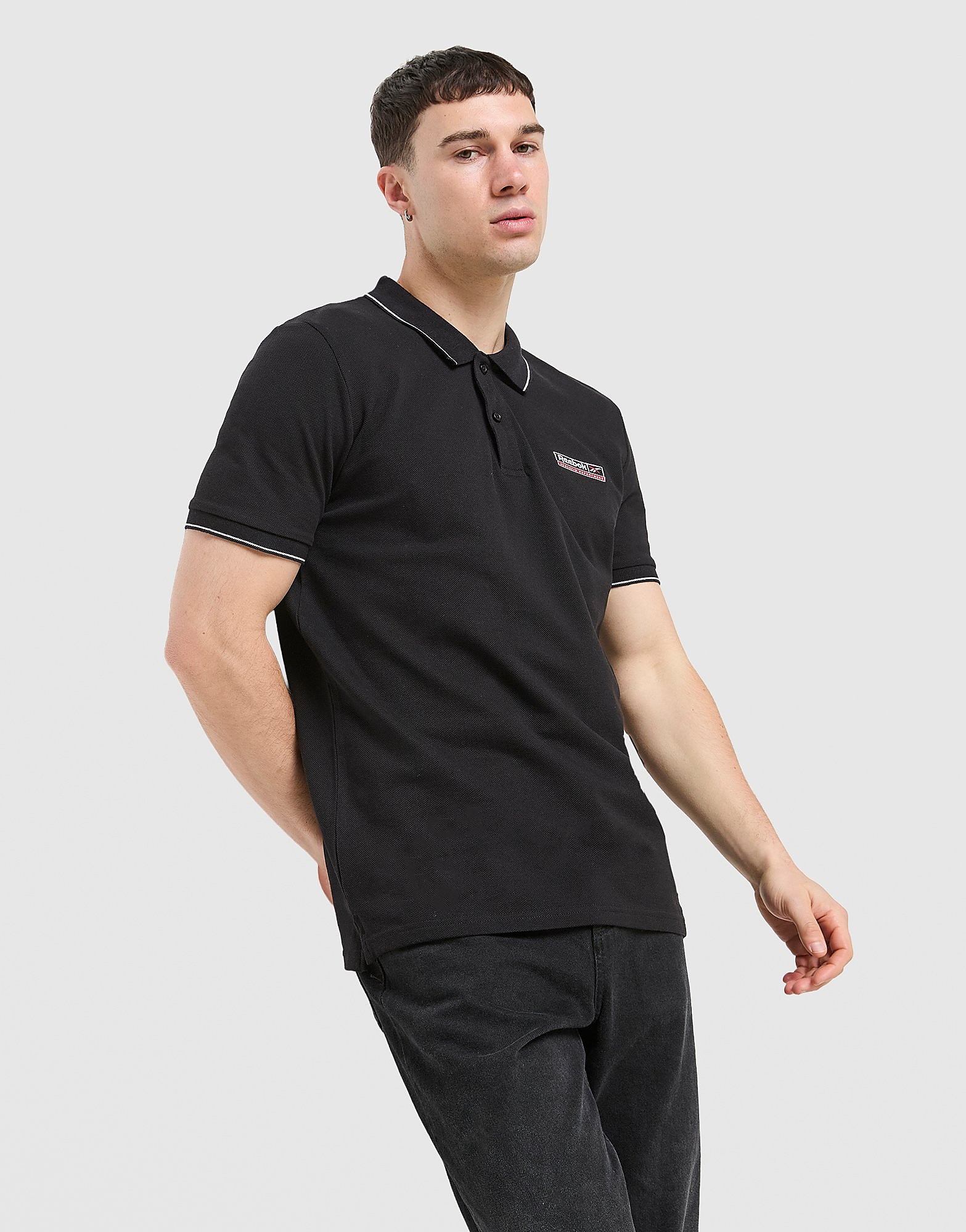 Tipped Polo Shirt - Herren, Schwarz - male - Size: S
