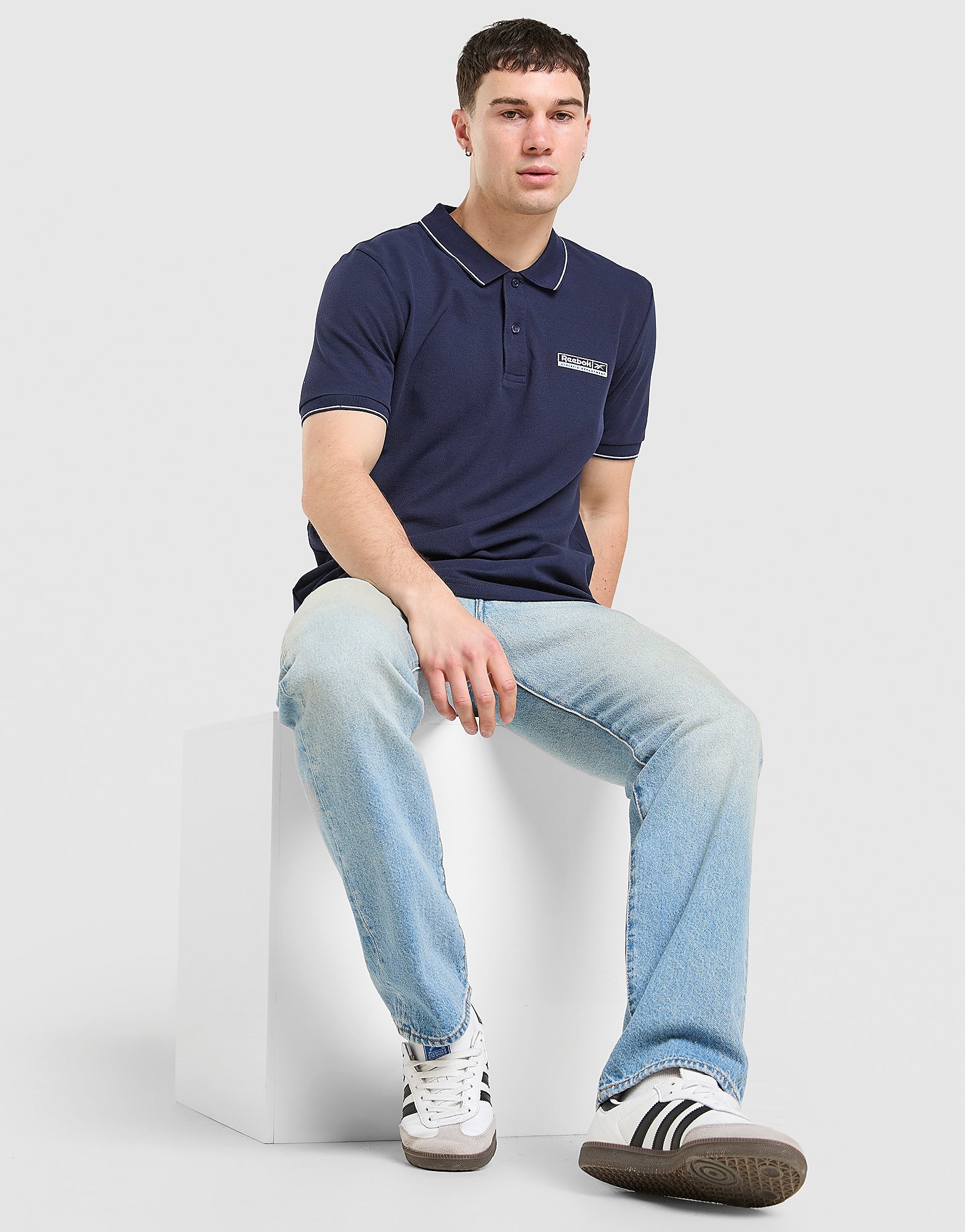 Tipped Polo Shirt - Herren, Blau