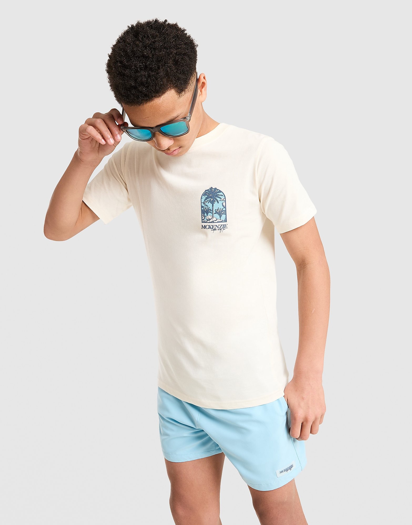 Vacay T-Shirt Junior, Cremefarben