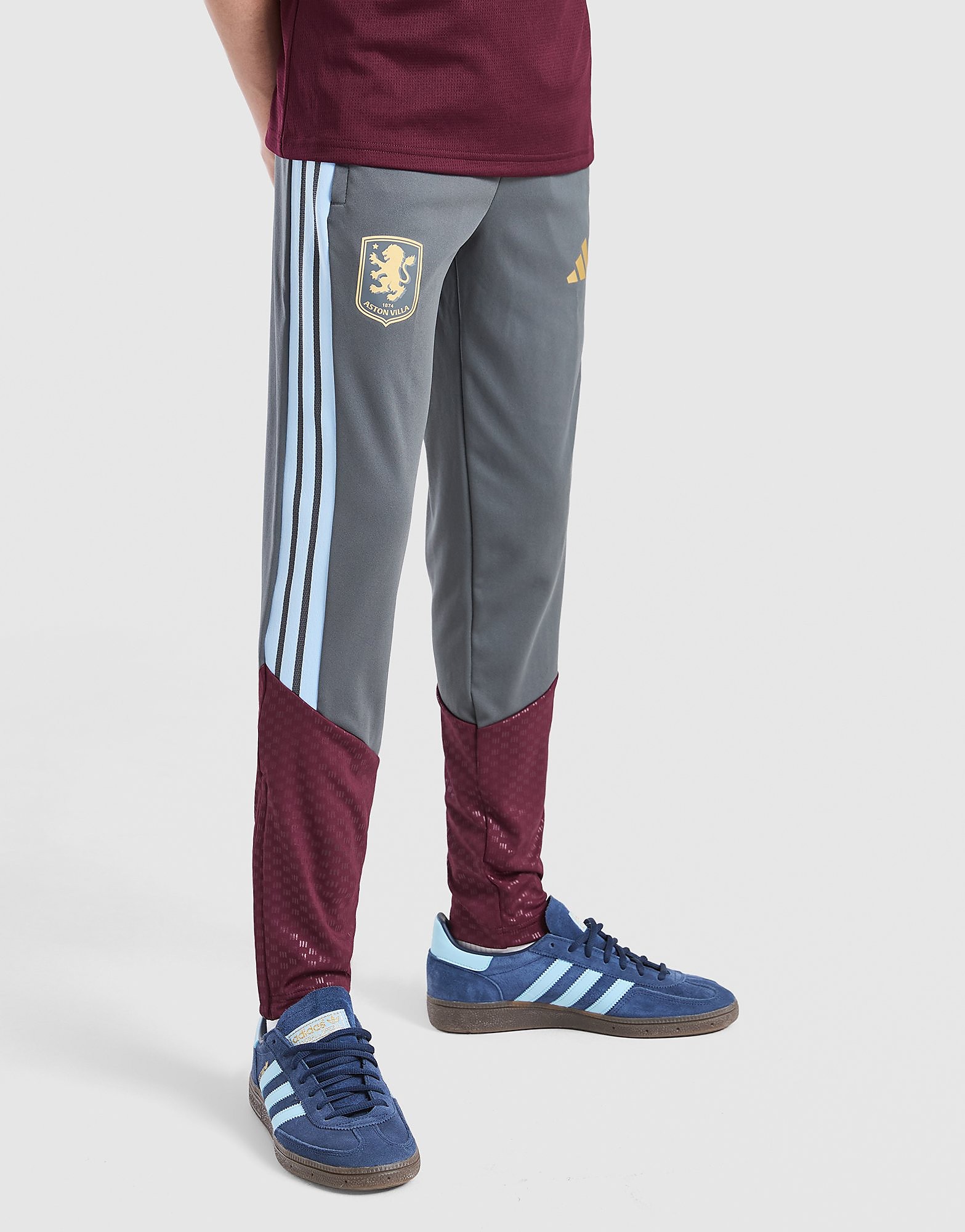 Aston Villa FC Tiro 26 Training Track Pants Junior, Grau - unisex - Size: 13-14Y