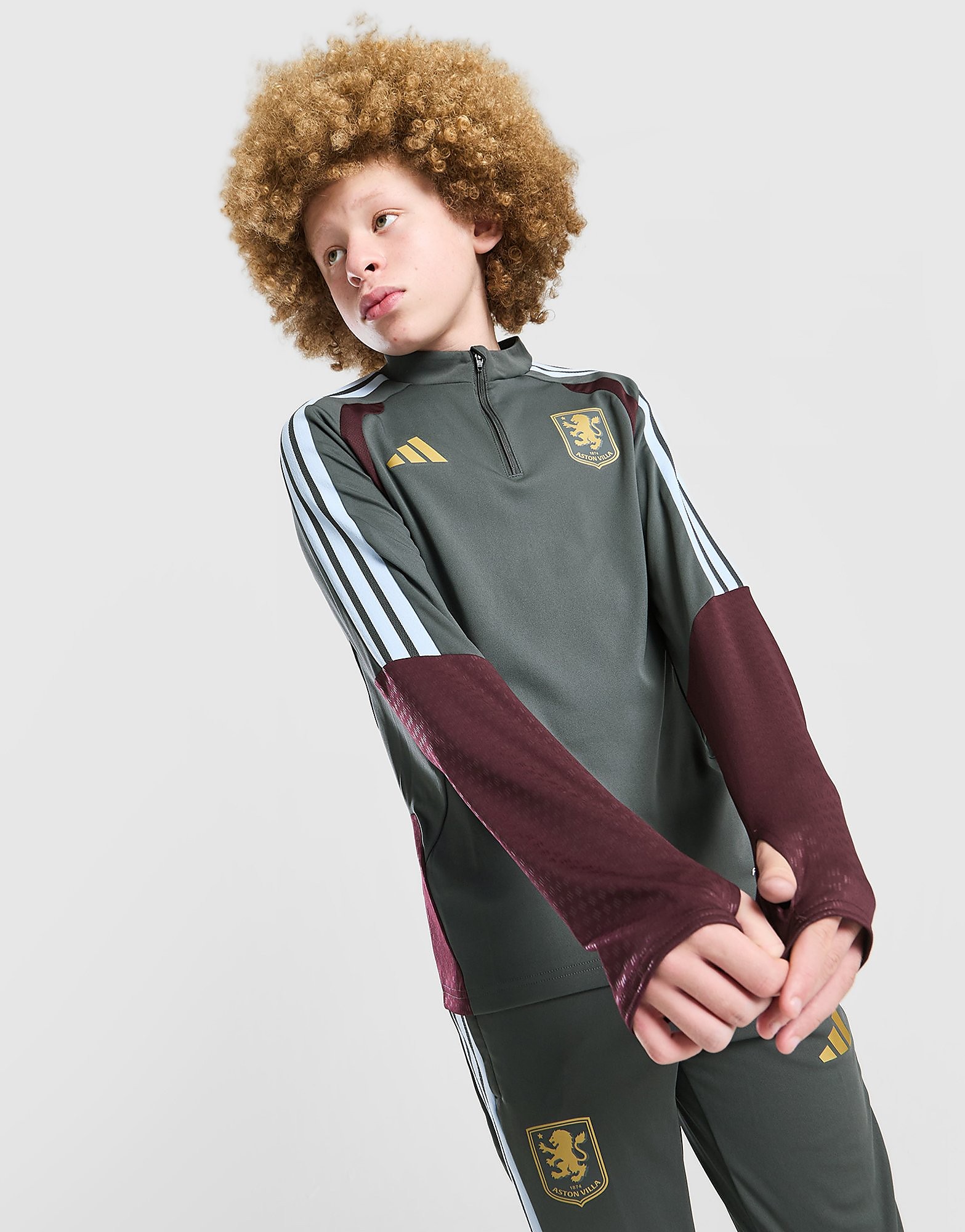 Aston Villa FC Tiro 26 Training Top Junior, Grau - unisex - Size: 13-14Y