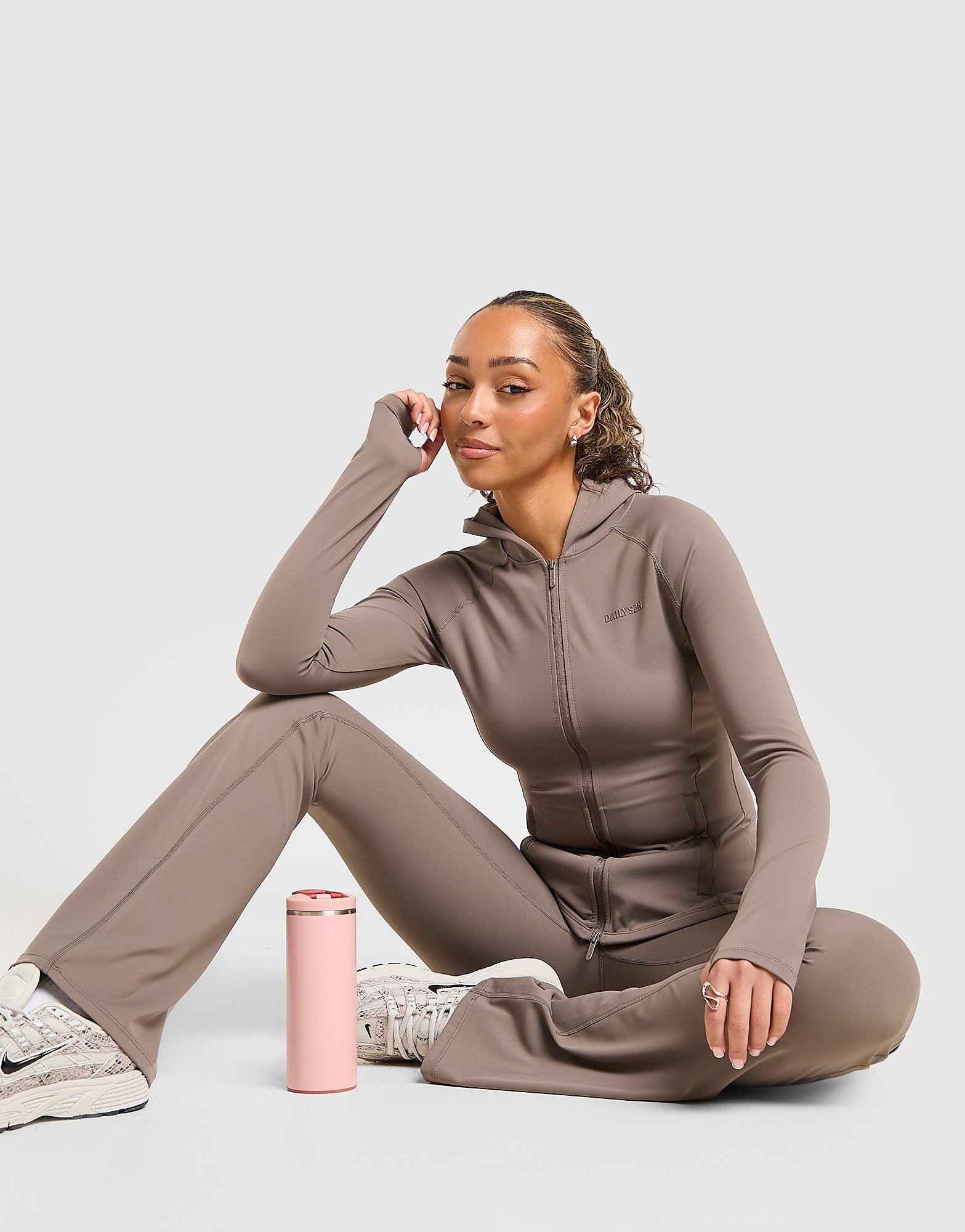 DAILYSZN Sweat à capuche Sculpt Zippé