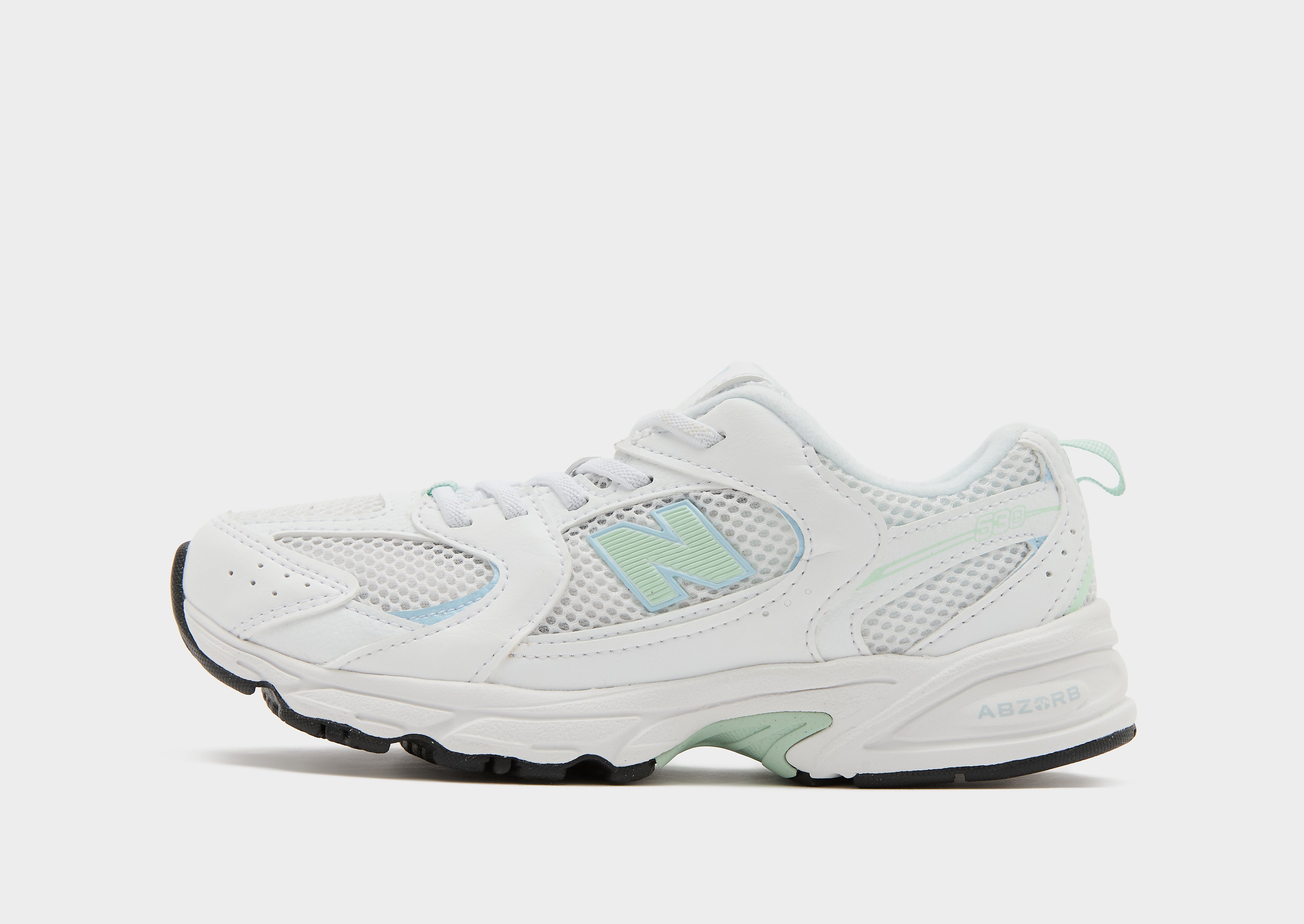 New Balance 530 kindersneaker groen en wit