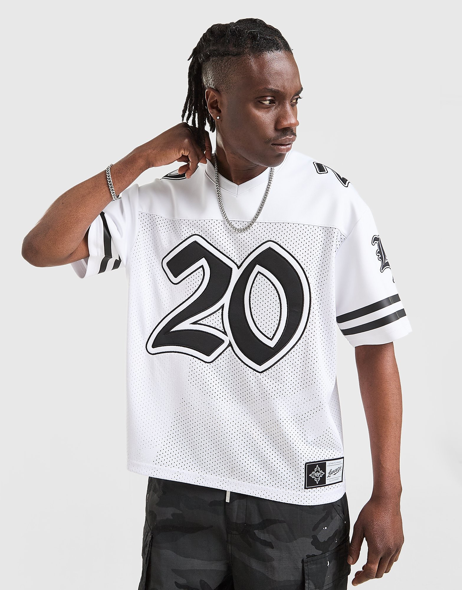 Mens Shield Jersey - Bianco, bianco bianco Uomo taglia S