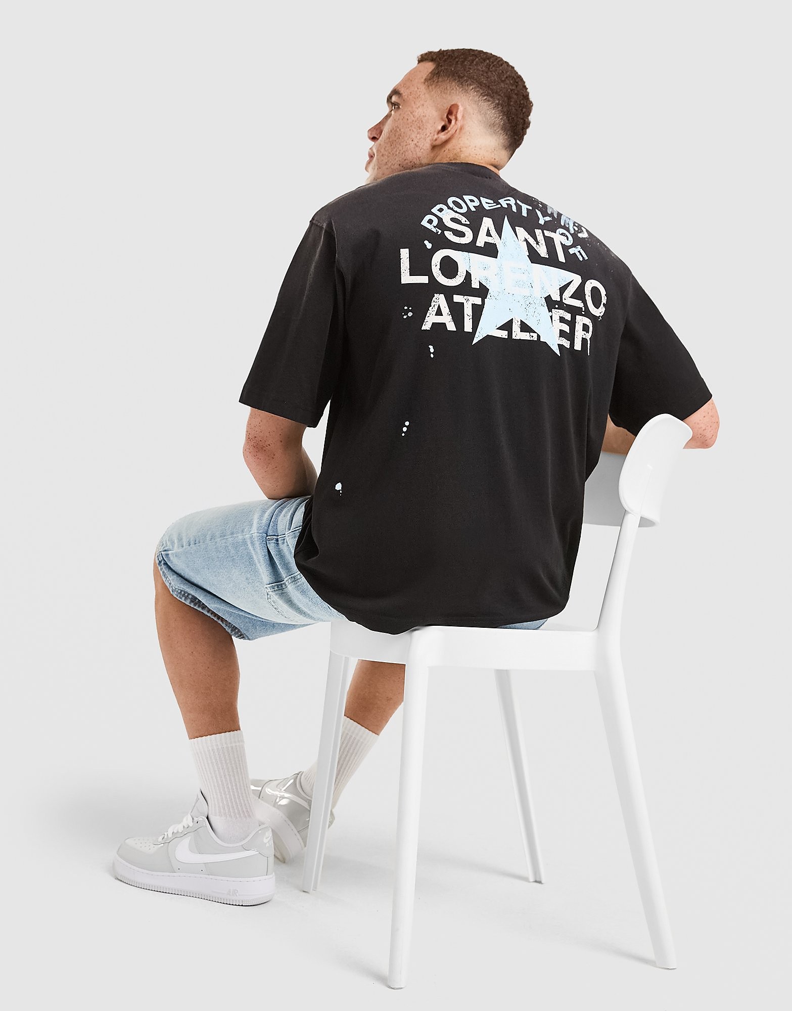 Paint T-Shirt - Herren, Schwarz - male - Size: L