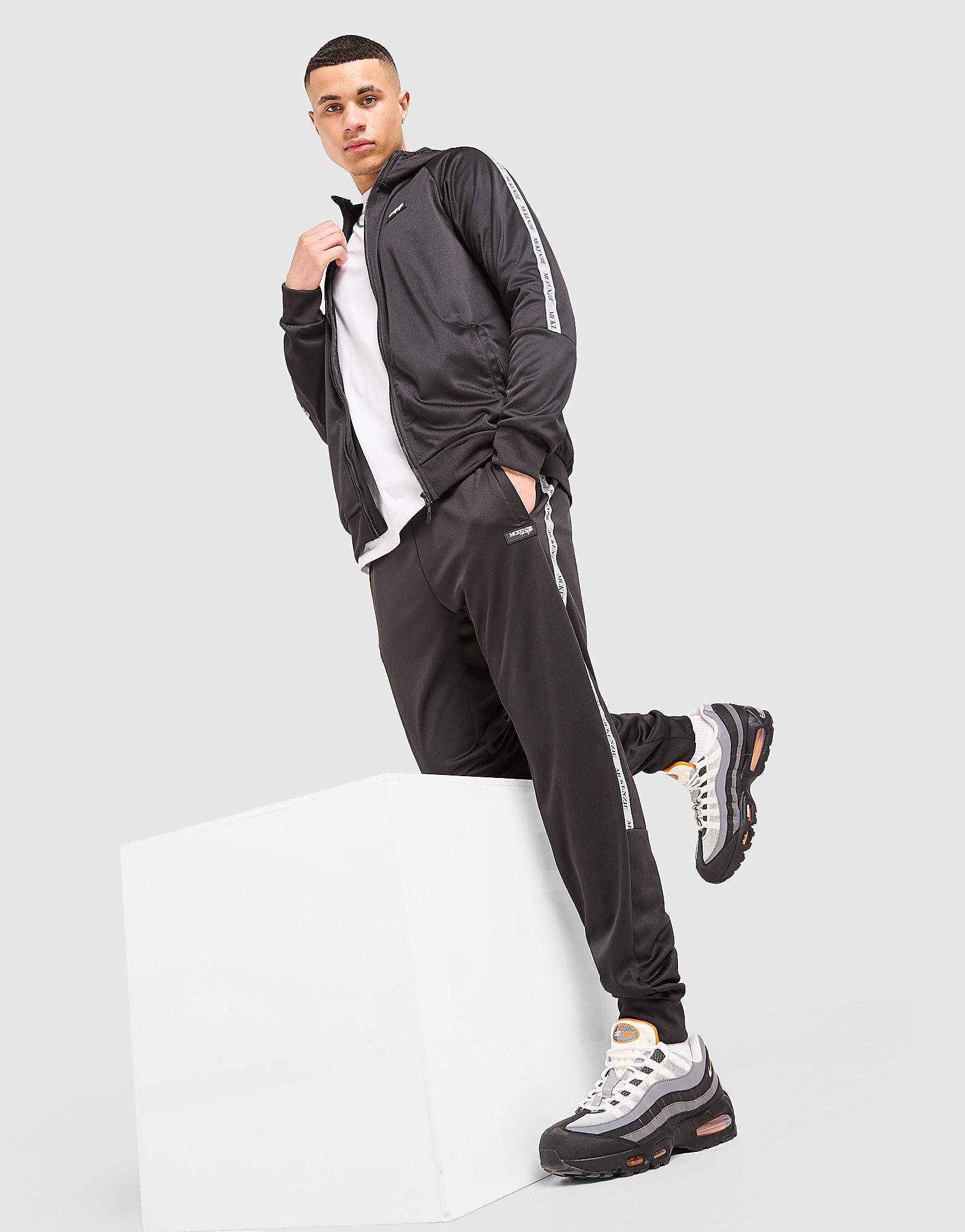 Fade Poly Track Pants - Herren, Schwarz - male - Size: S
