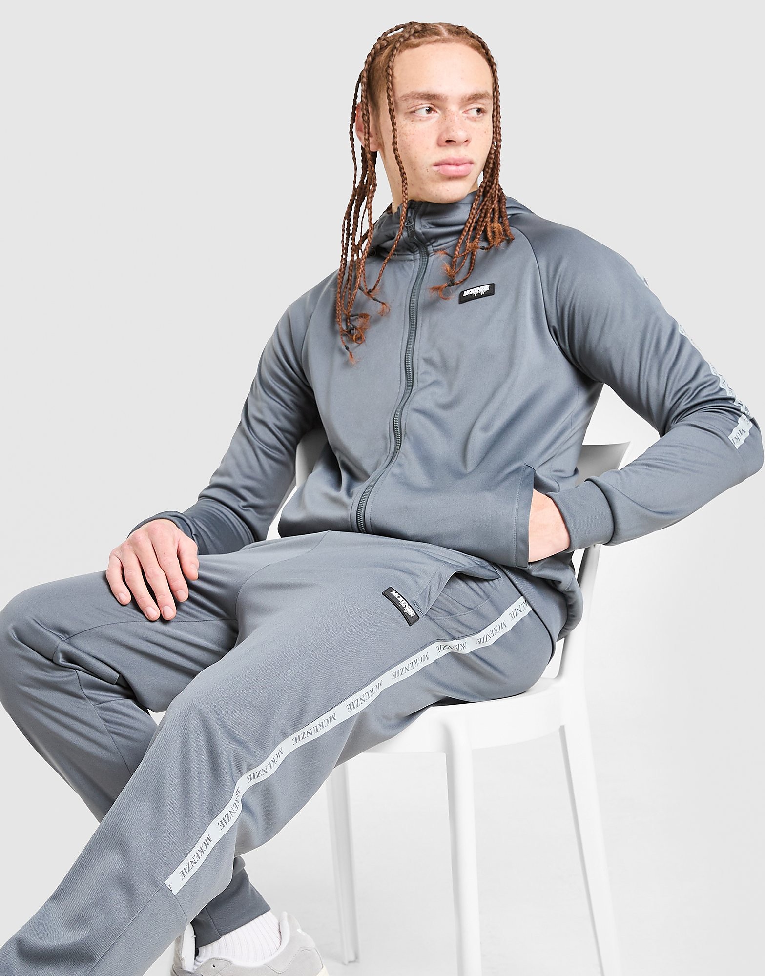 Fade Poly Track Pants - Herren, Grau