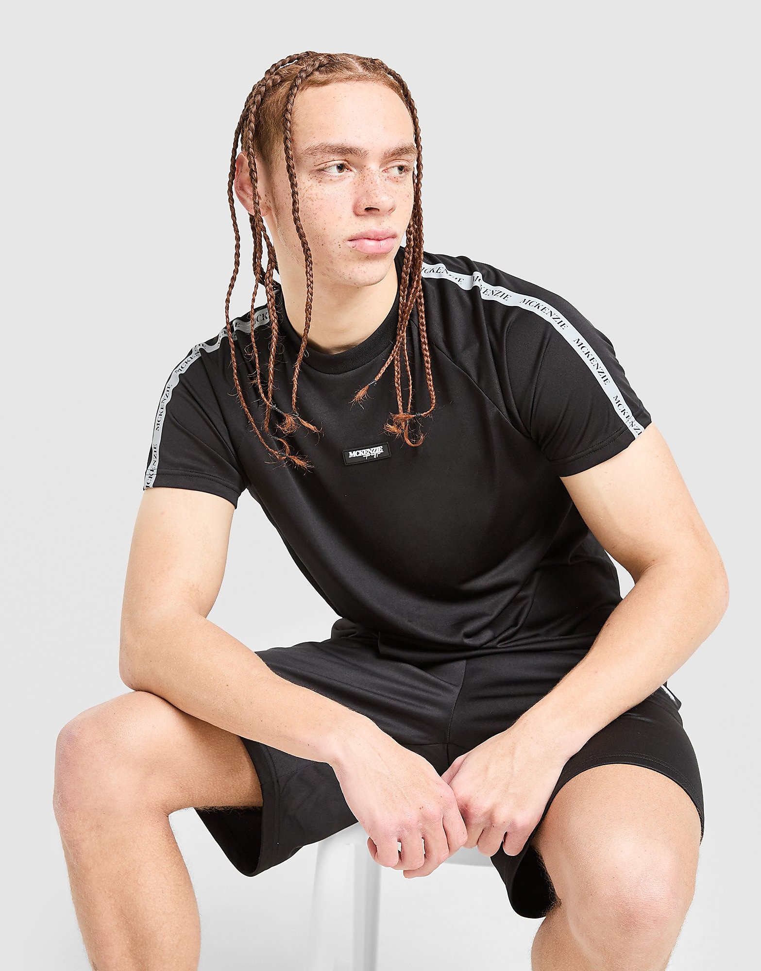 Fade Poly T-Shirt - Herren, Schwarz - male - Size: XXL