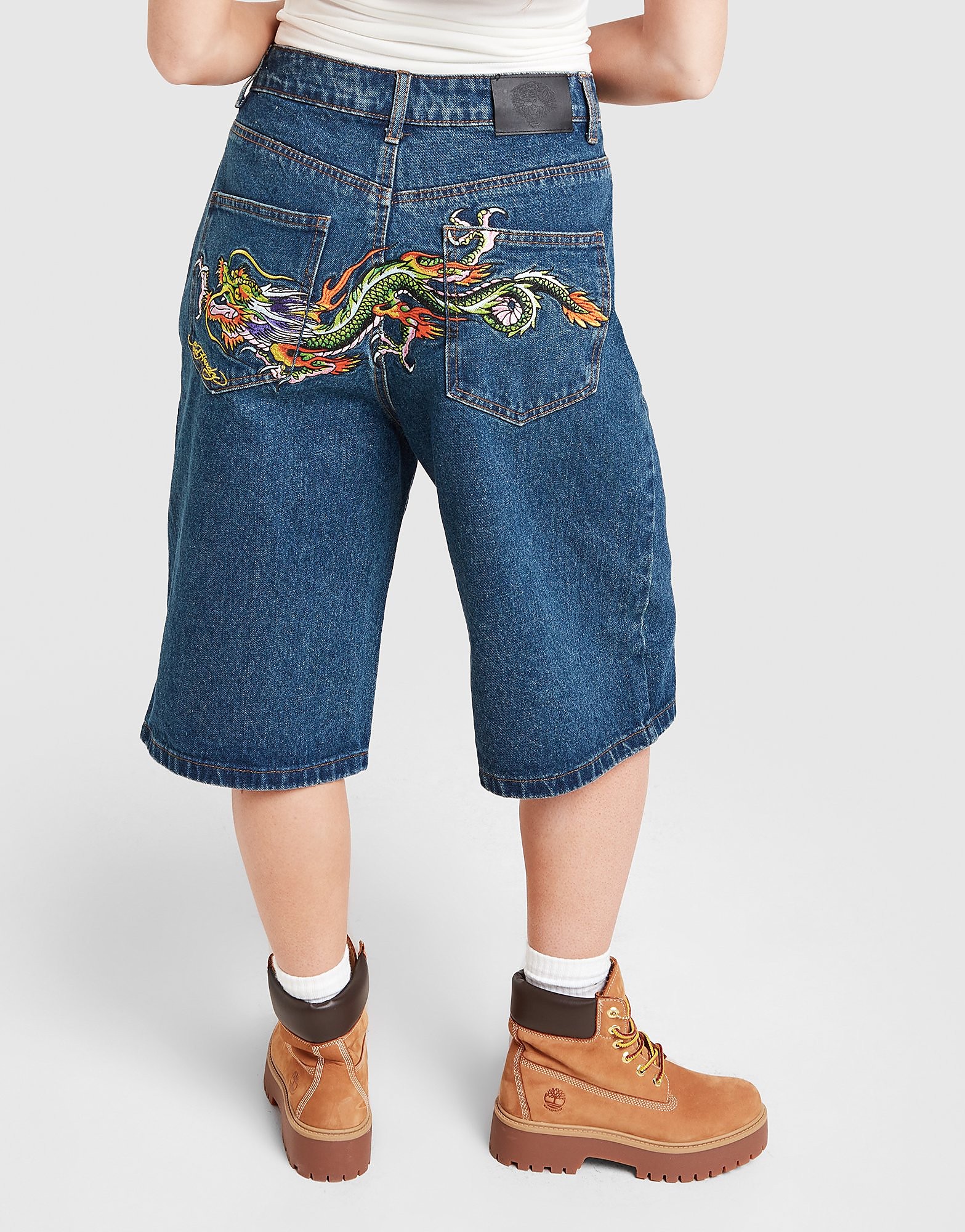 Ed Hardy Crawling Dragon Jorts - vue 1