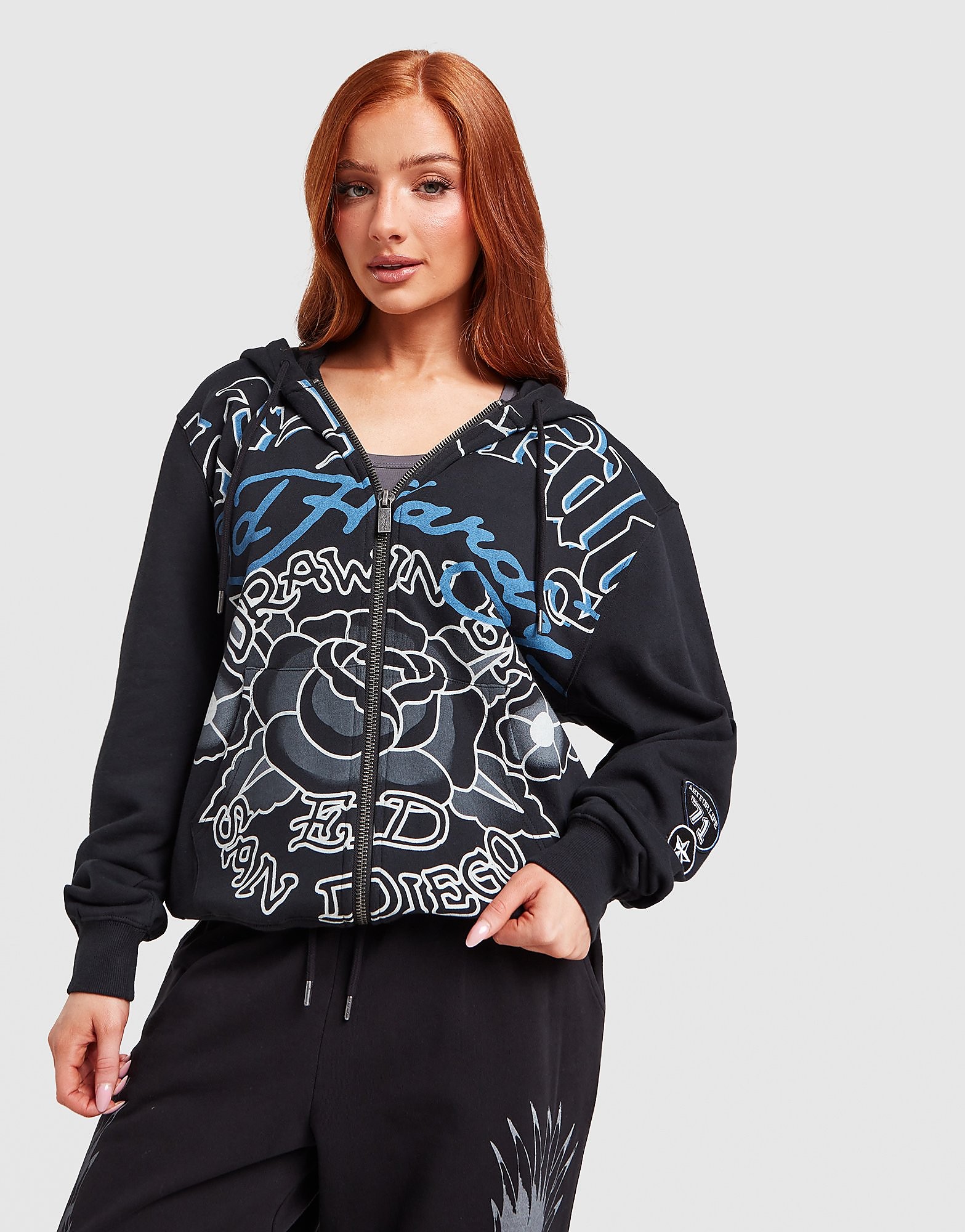 Ed Hardy Sweat à capuche Zippé Gothic - vue 1