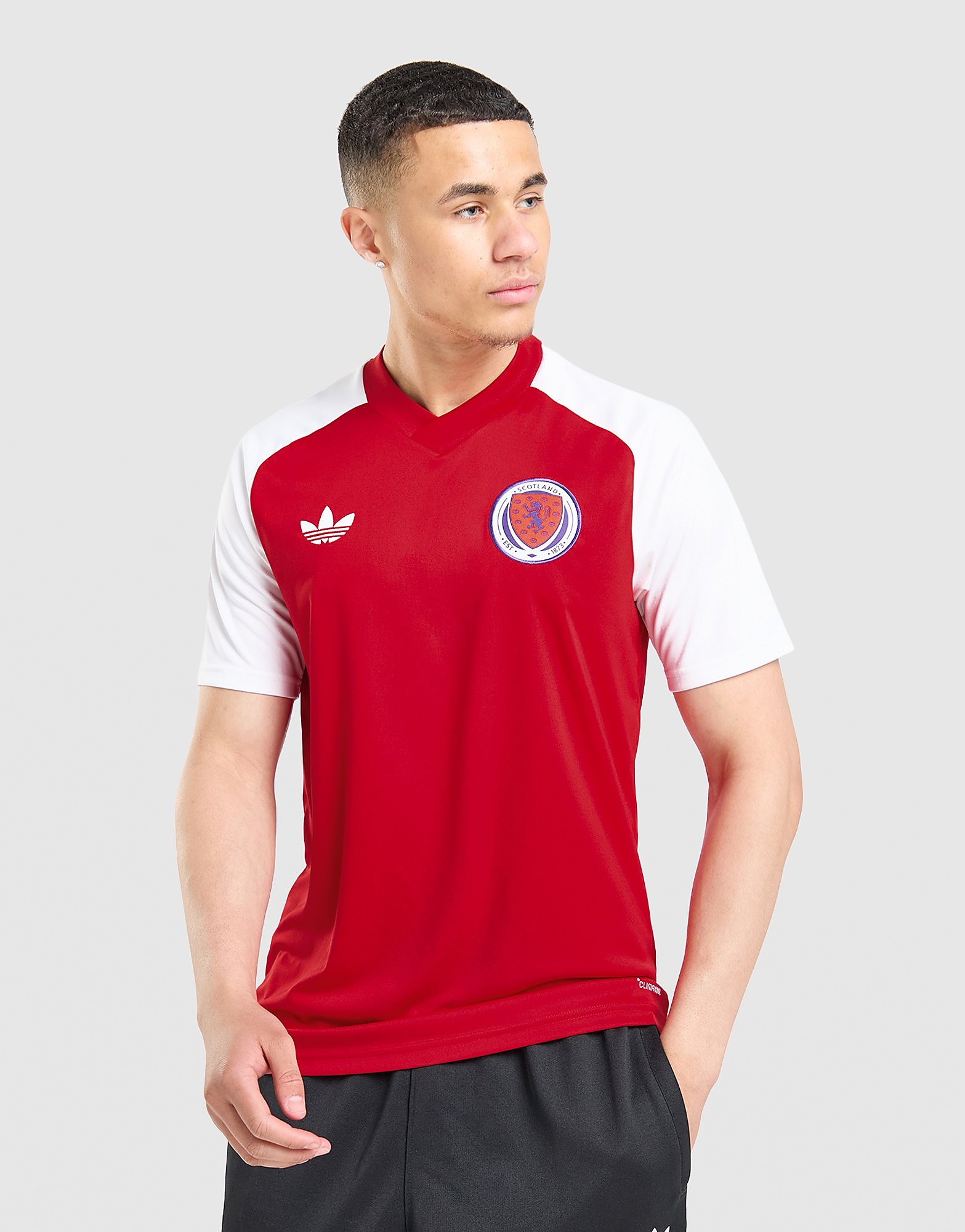 Mens Maglia Riscaldamento Scozia 2026 - Rosso, rosso rosso Uomo taglia S