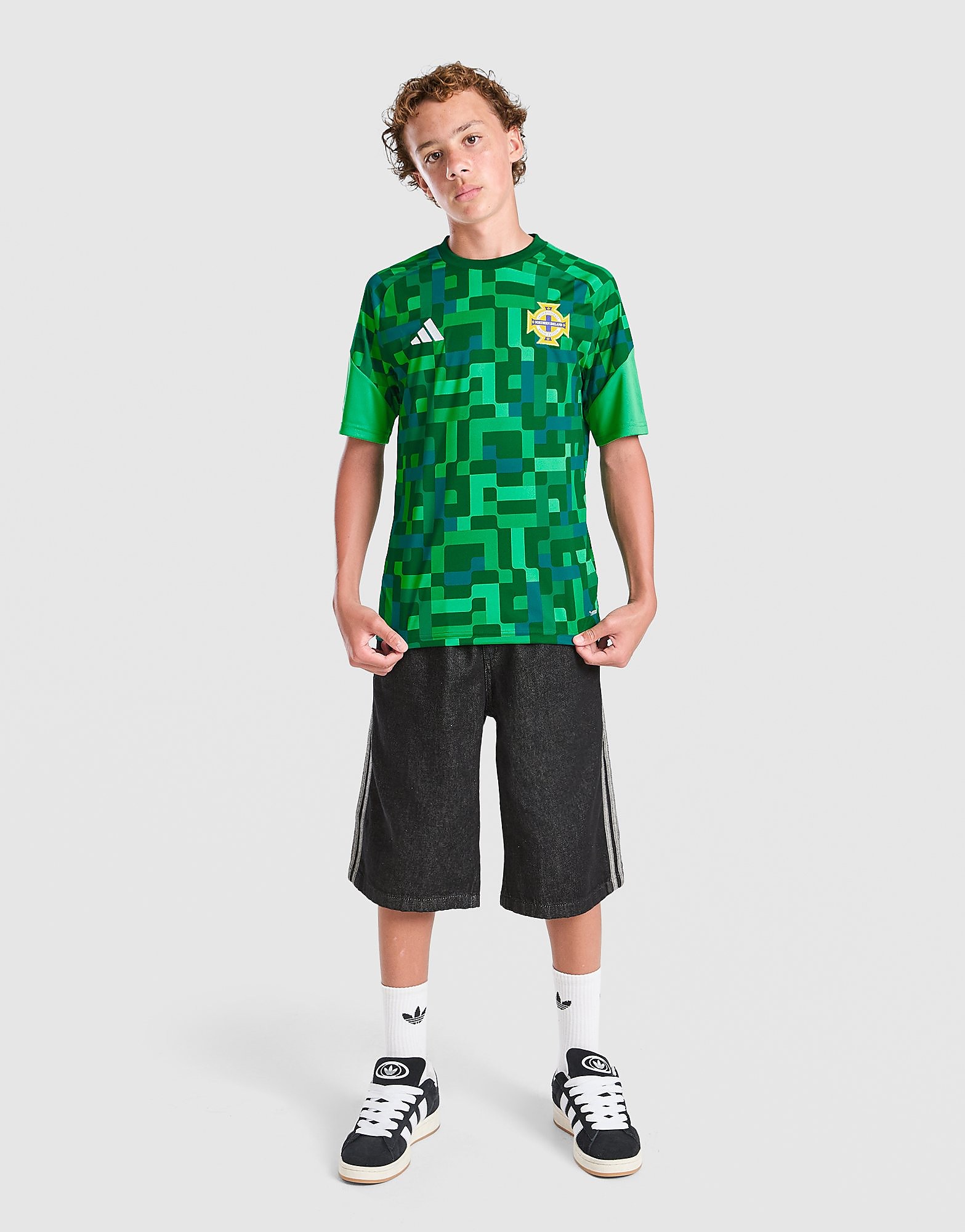 Ireland 2026 Pre Match Shirt Junior, Grün - unisex - Size: 7-8Y