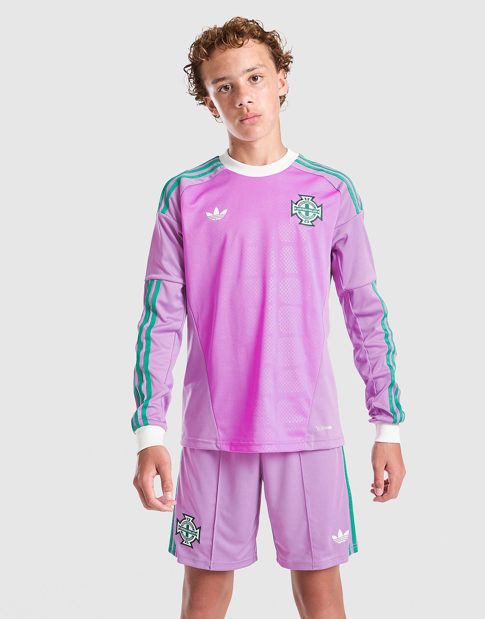 Ireland 2026 Long Sleeve Goalkeeper Shirt Junior - Viola, viola viola Bambino taglia 15-16Y
