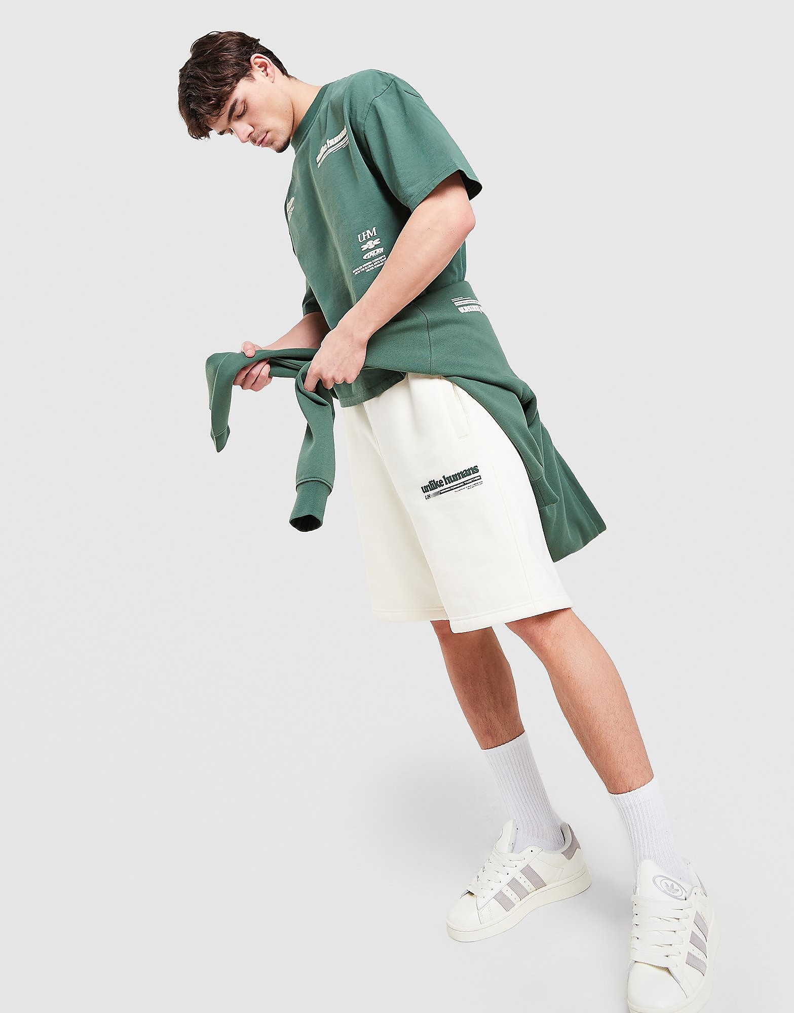 Unlike Humans Highgrade Shorts Crème Crème - vue 1