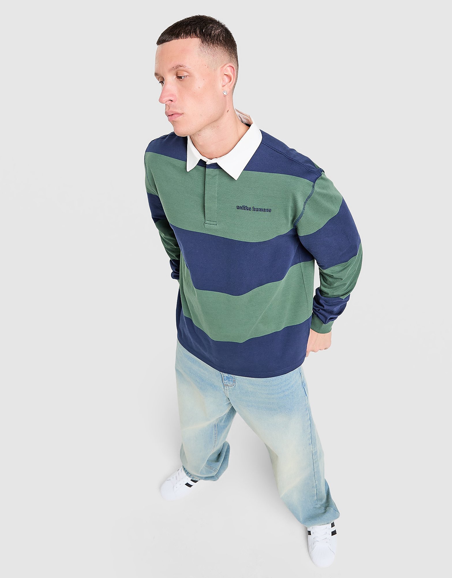 Unlike Humans Maglia Rugby Jewel, blu