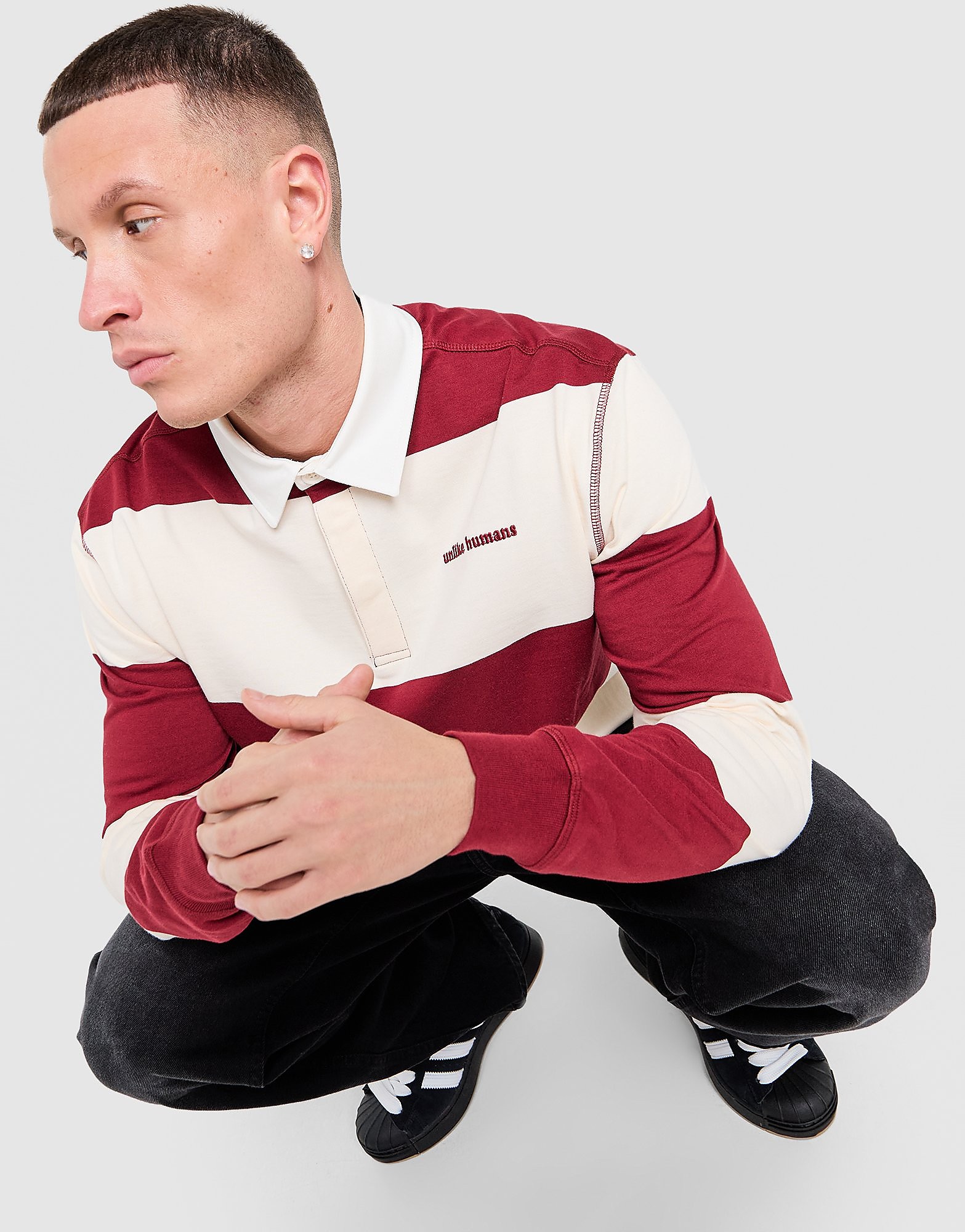 Unlike Humans Maglia Rugby Jewel, rosso