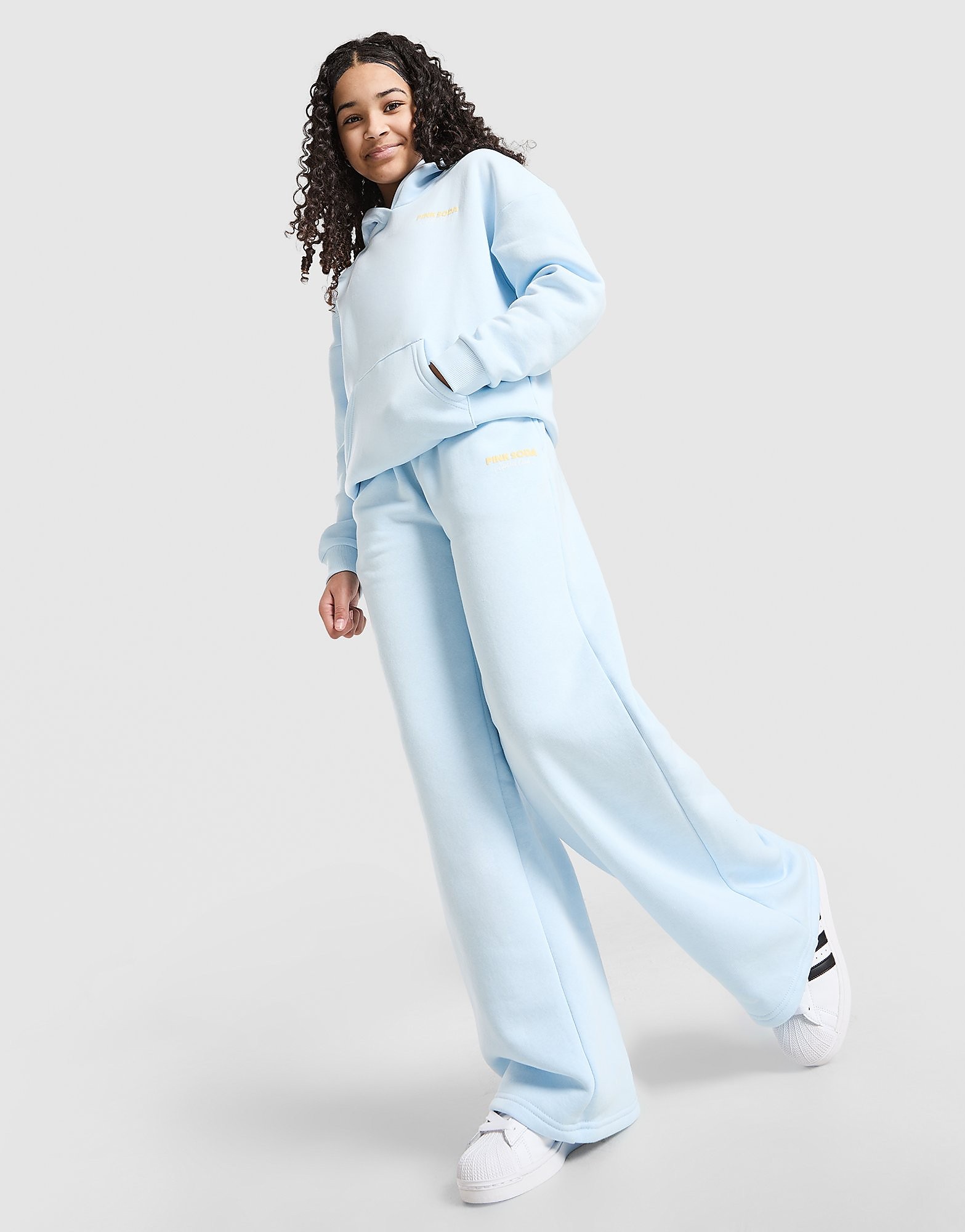 Soda Sport Girls' Stack Wide Leg Joggers Junior