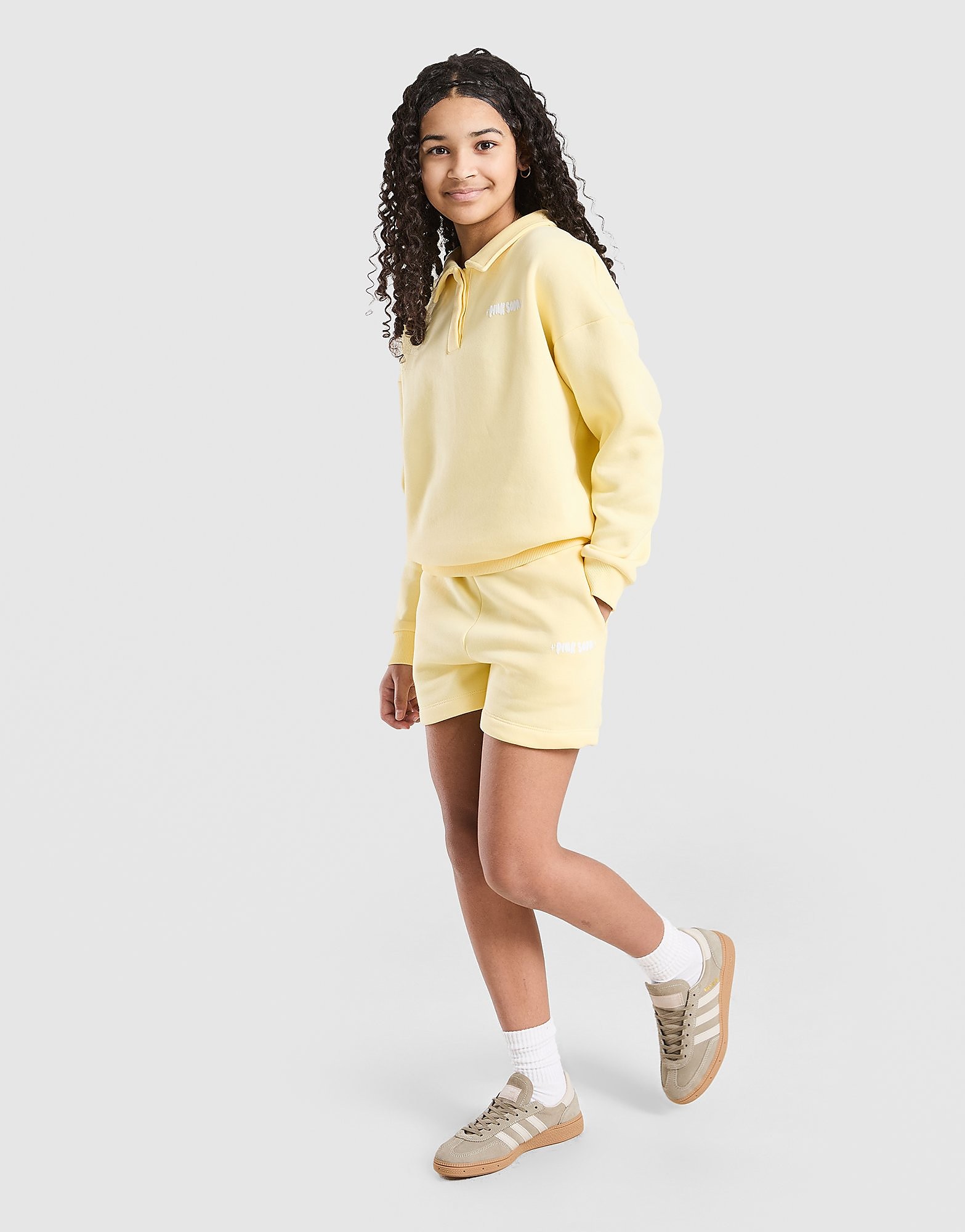 Girls' Heart Embroidered Shorts Junior, Gelb - unisex - Size: 8-9Y