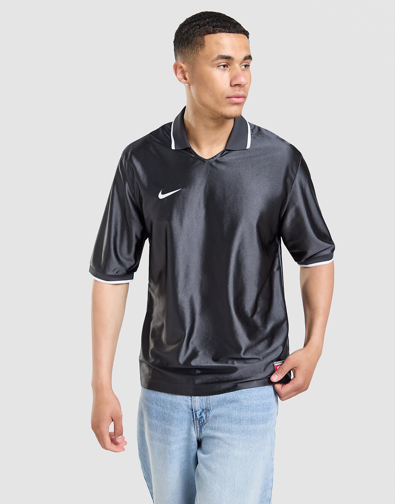 Mens Nike Short Sleeve Football Shirt - Nero, Nero
