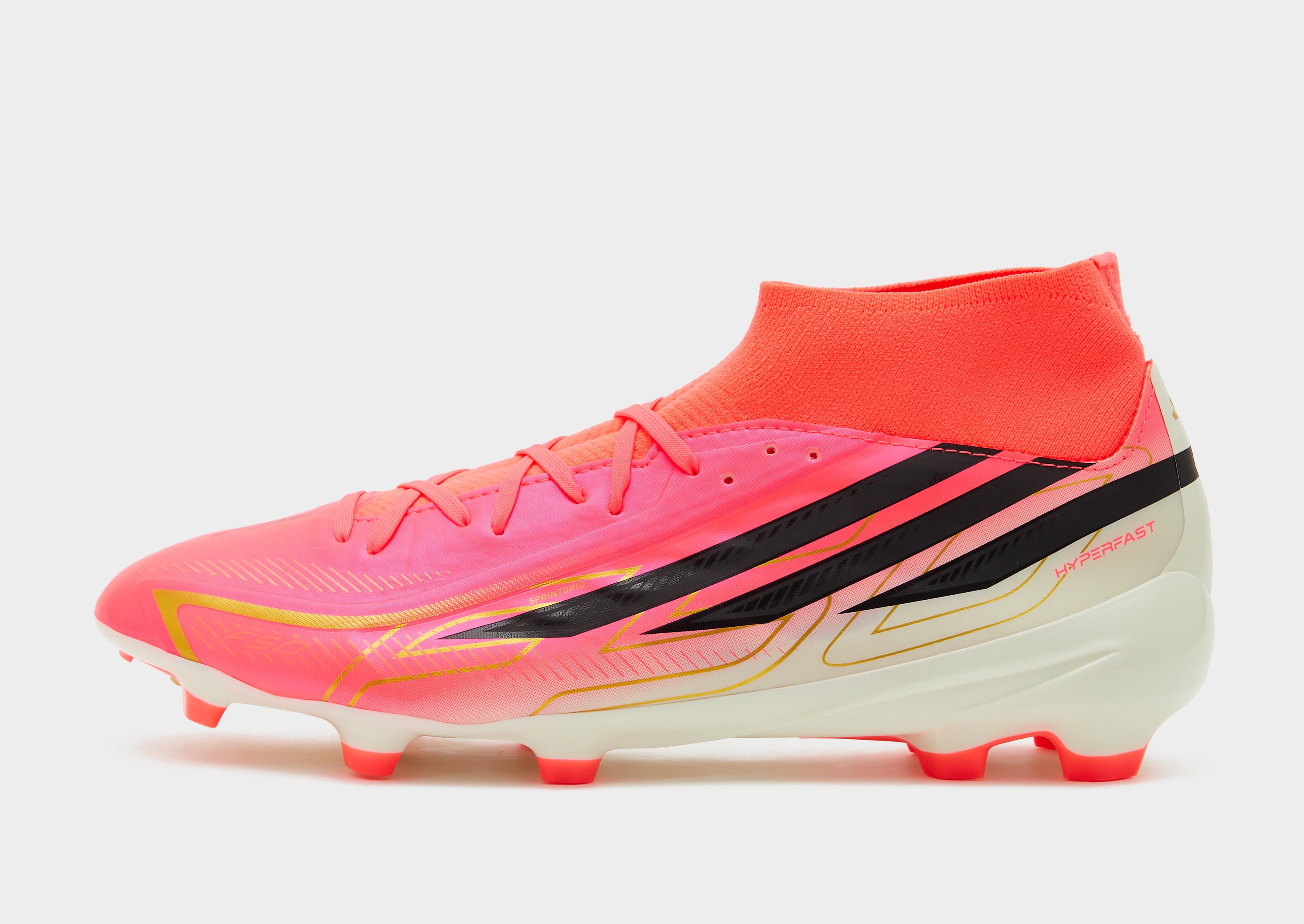 F50 Hyperfast League Fußballschuh, Mittelhoch, Feste Böden, Rosa - unisex - Size: 44 2/3