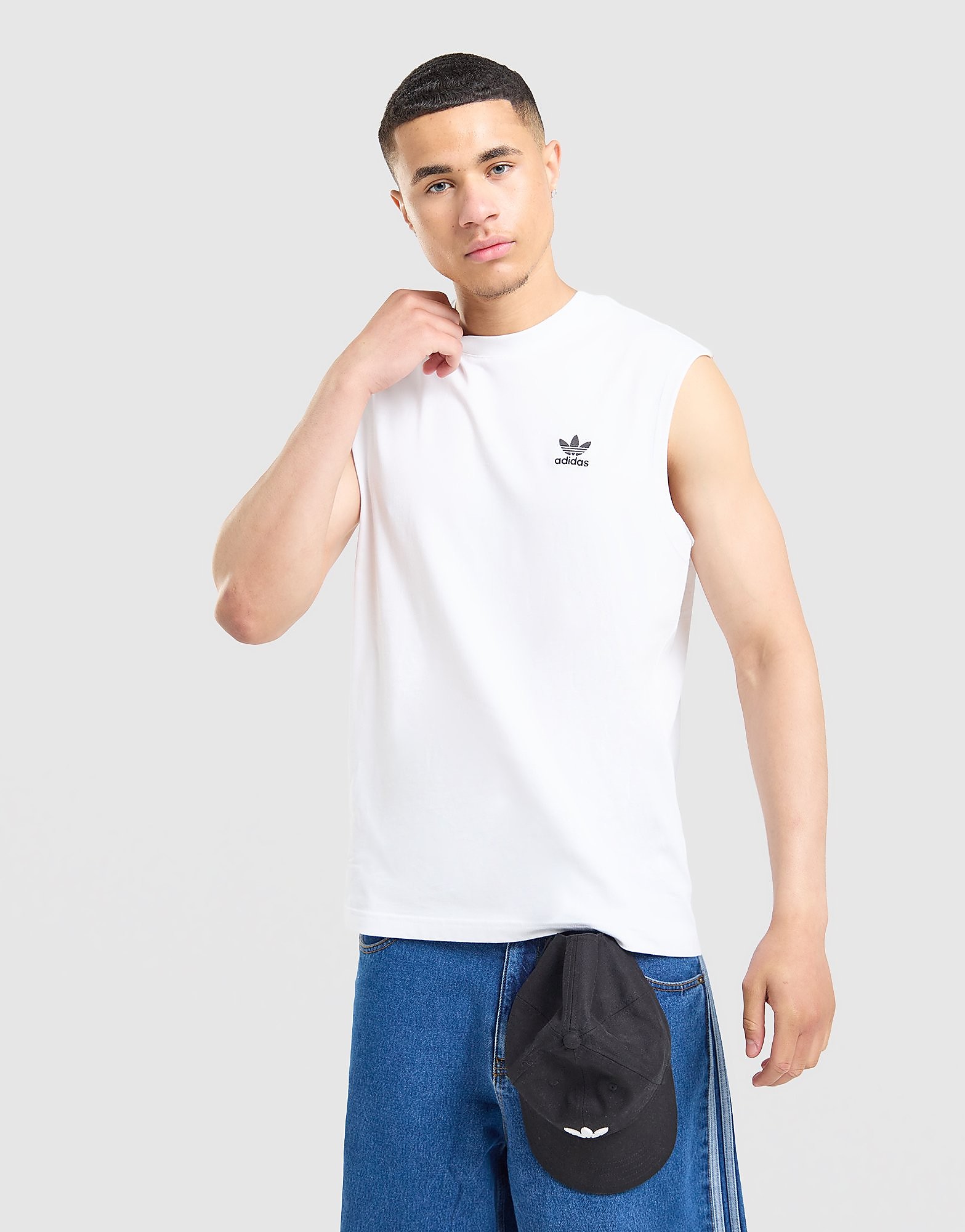 Trefoil Essentials Vest - Herren, Weiß - male - Size: M