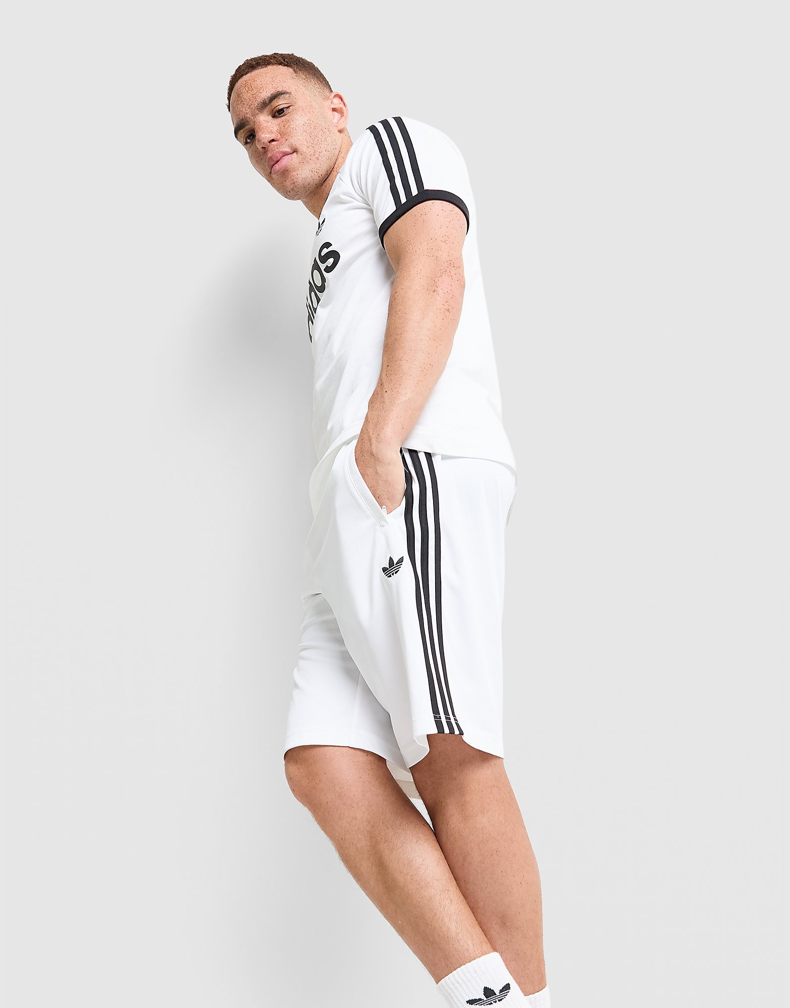Mens Poly Shorts - Bianco, bianco bianco Uomo taglia S