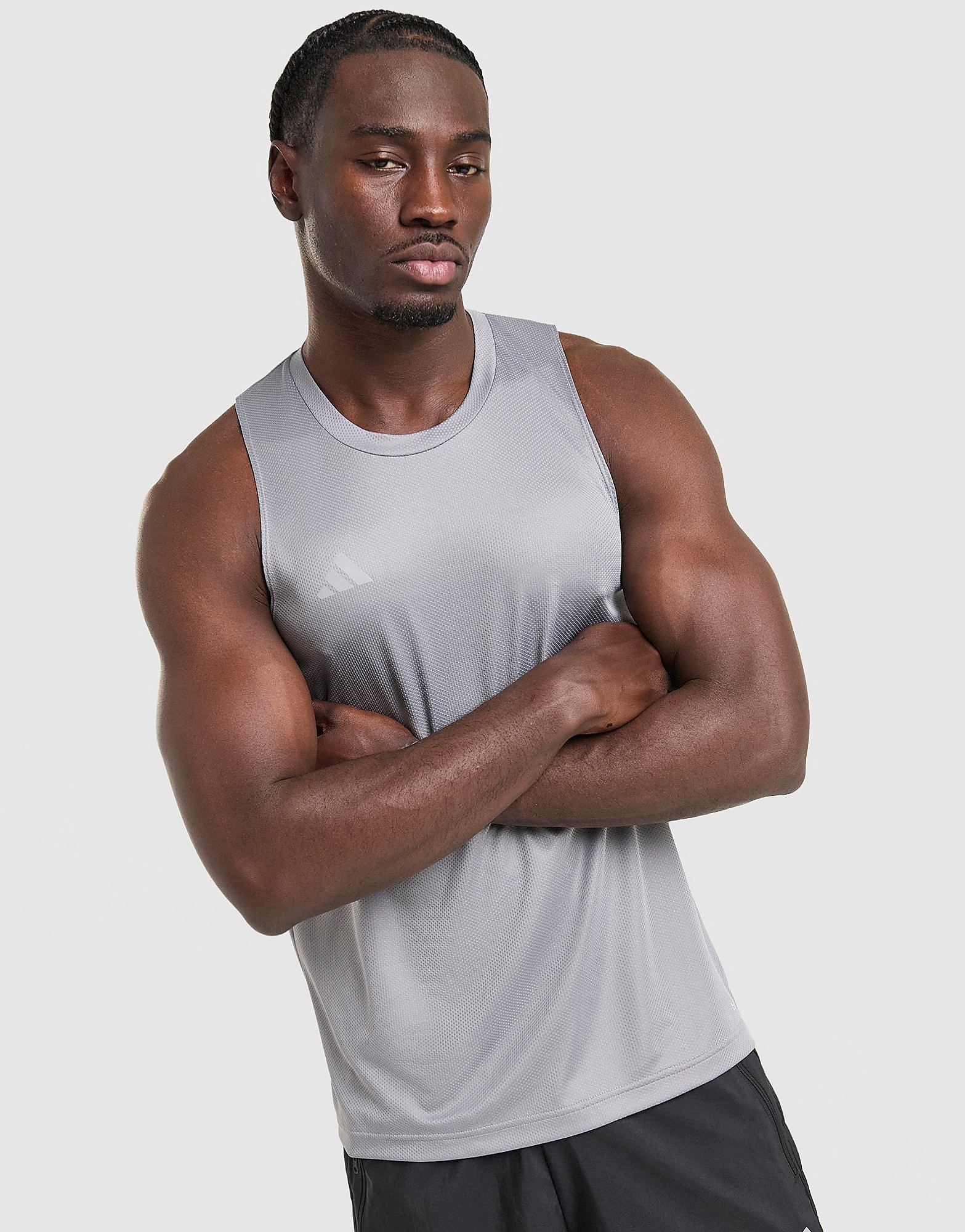 Train Essentials Feelready Training Sleeveless T-Shirt - Herren, Grau - male - Size: M