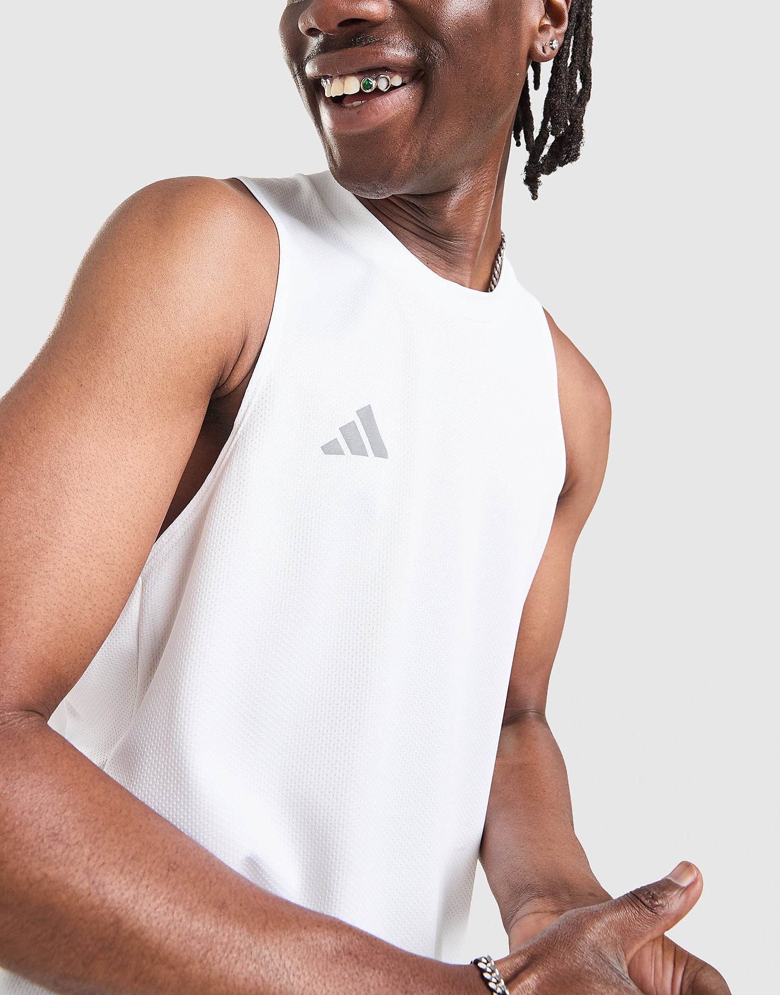Training Vest - Herren, Weiss - male - Size: XL