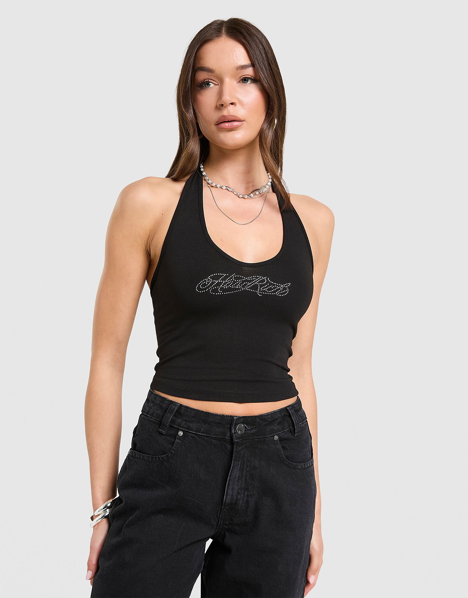 Hoodrich Solace Diamante Halterneck Top - vue 1