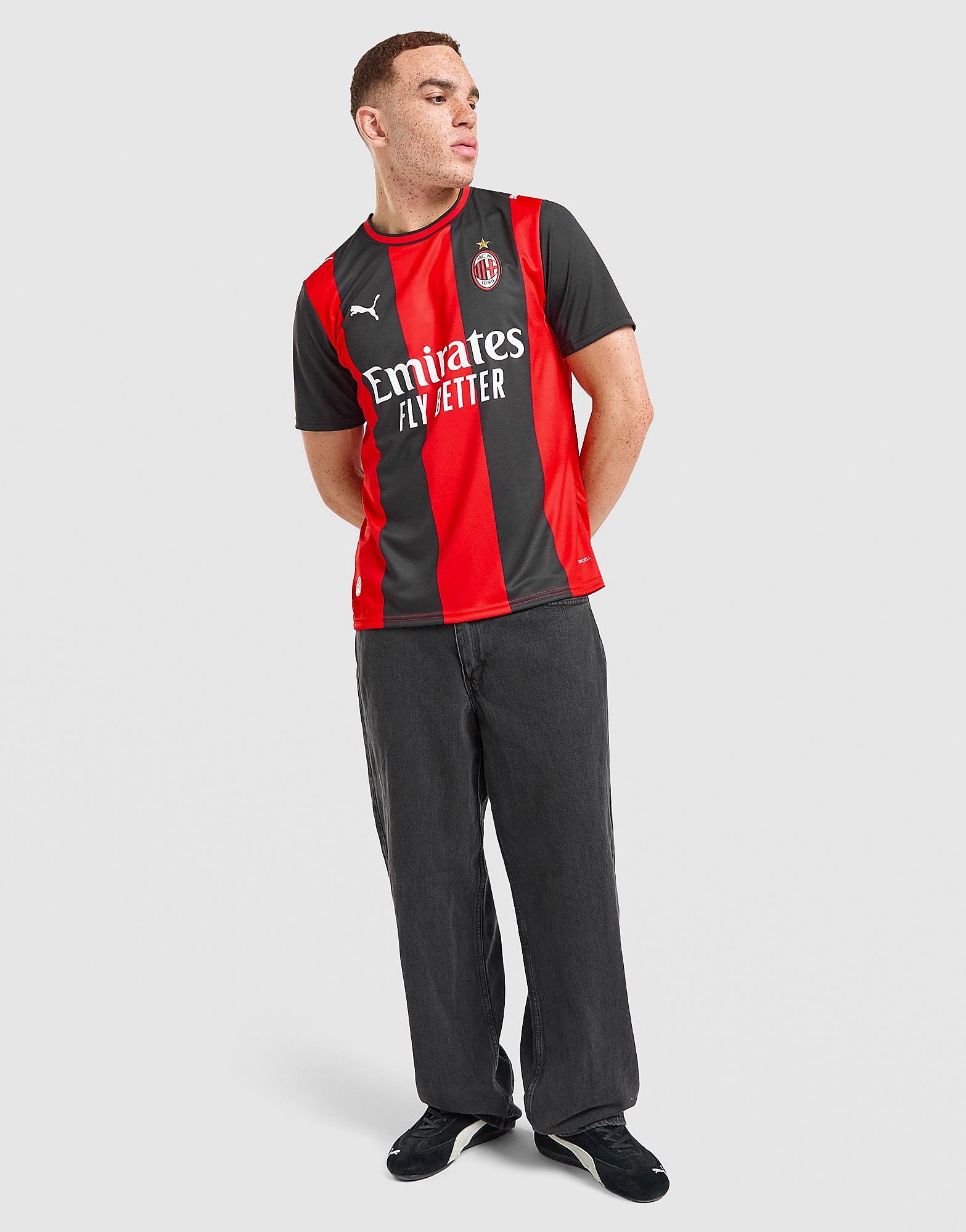 Mens AC Milan 2026/27 Home Shirt - Rosso, rosso rosso Uomo taglia M