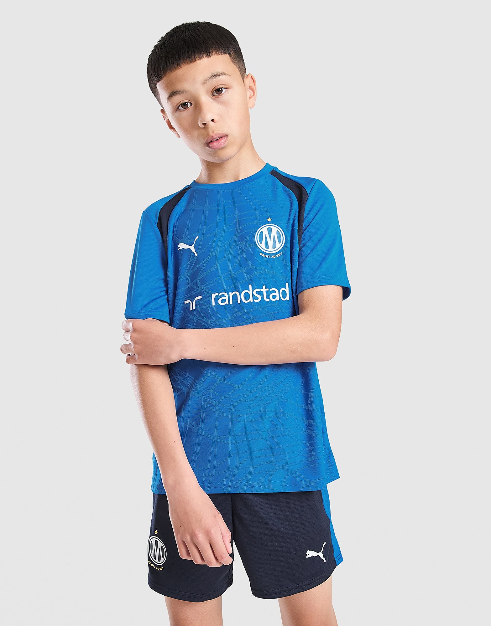 PUMA Maillot d’entraînement Olympique de Marseille Enfant et Adolescent Vêtements 9 10Y