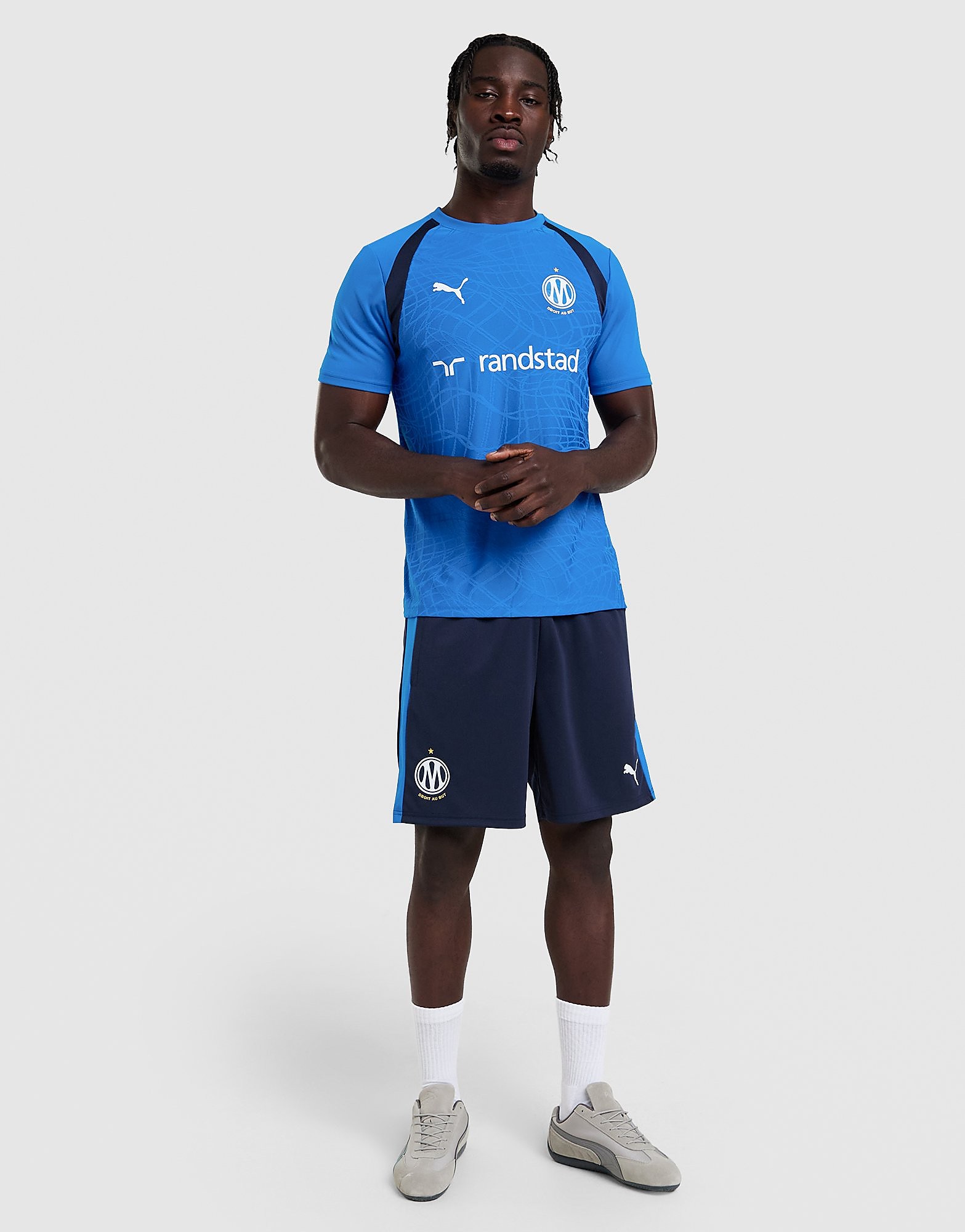 Pantaloncino Allenamento Olympique Marseille - Blu, blu blu Uomo taglia L