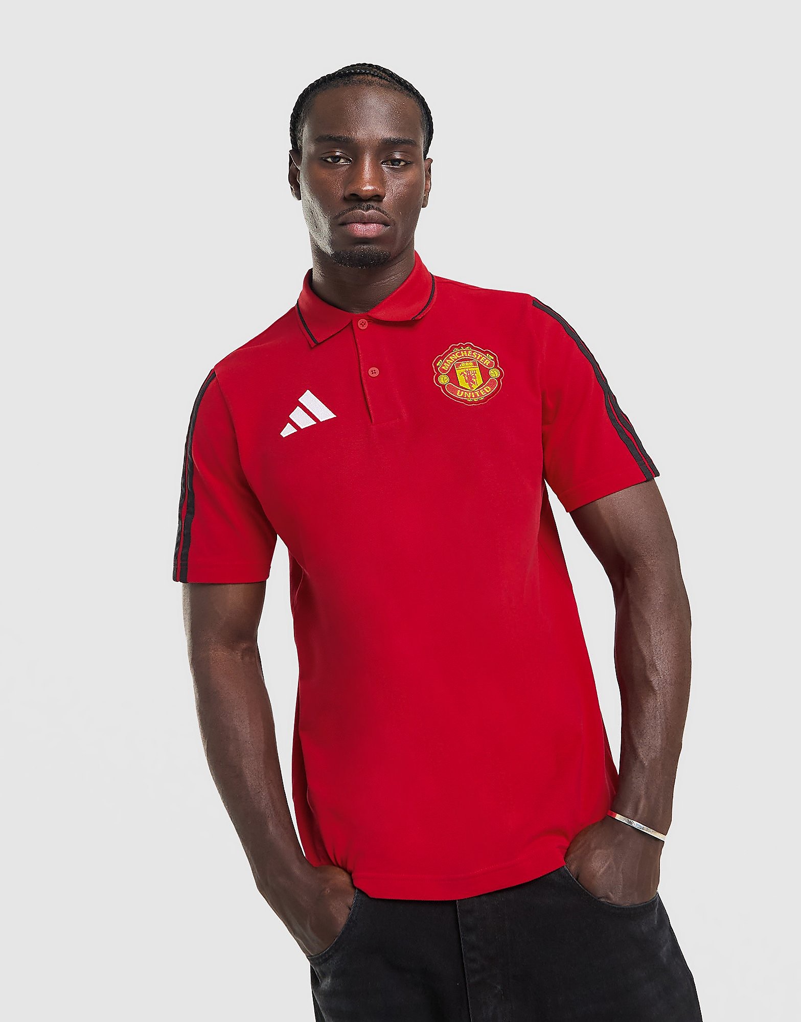 Manchester United FC DNA Polo Shirt - Herren, Rot - male - Size: L