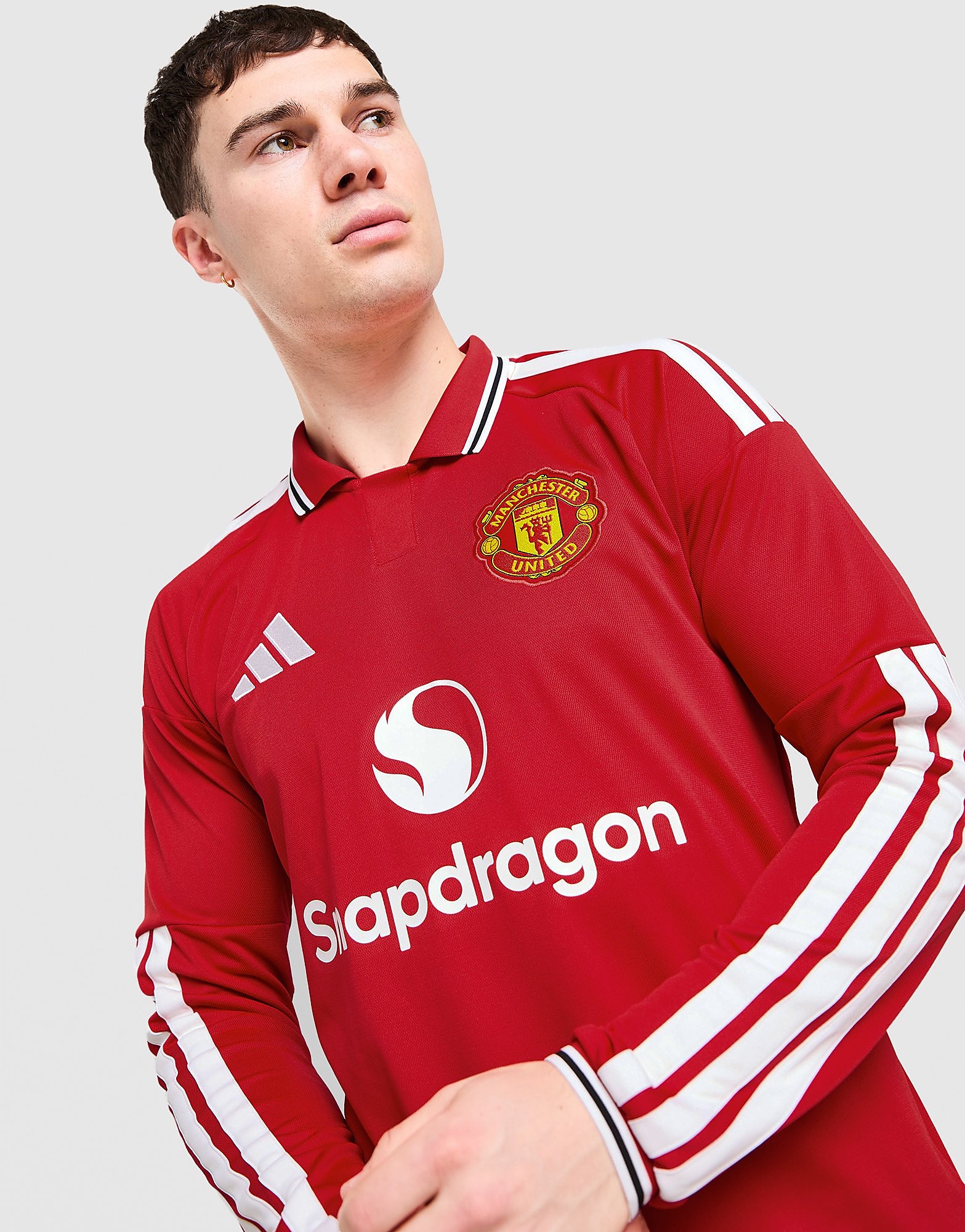 Mens Manchester United FC 26/27 Long Sleeve Home Shirt - Rosso, rosso rosso Uomo taglia S