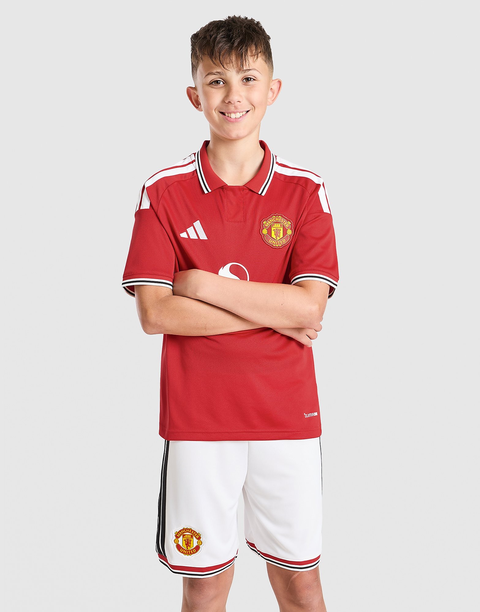 Manchester United FC 2026/27 Home Shorts Junior - Bianco, bianco bianco Bambino taglia 7-8Y