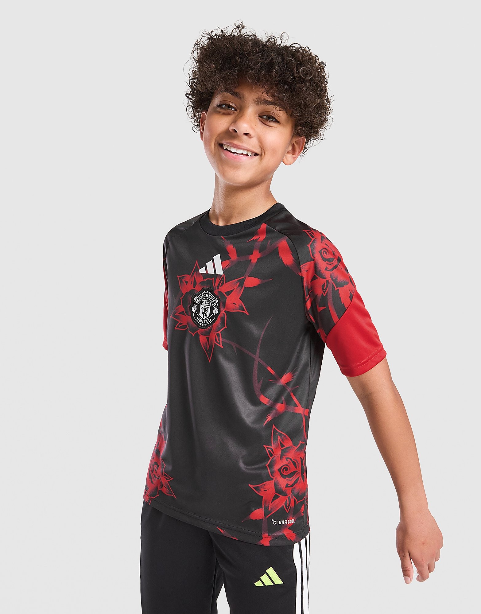 Manchester United FC 26/27 Pre Match Shirt Junior - Rosso, rosso rosso Bambino taglia 7-8Y