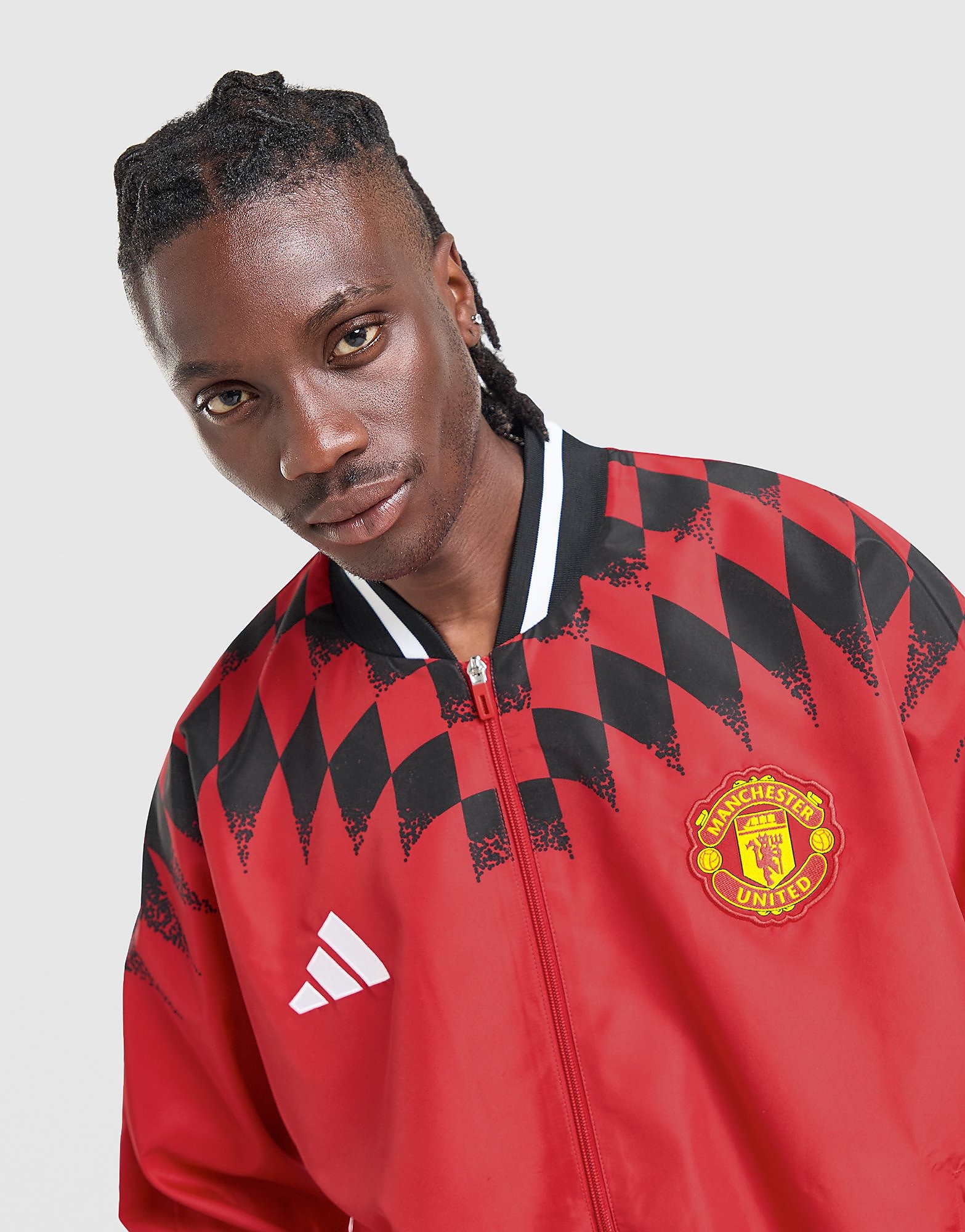 Manchester United Stadium Trainingsjacke - Herren, Rot - male - Size: M