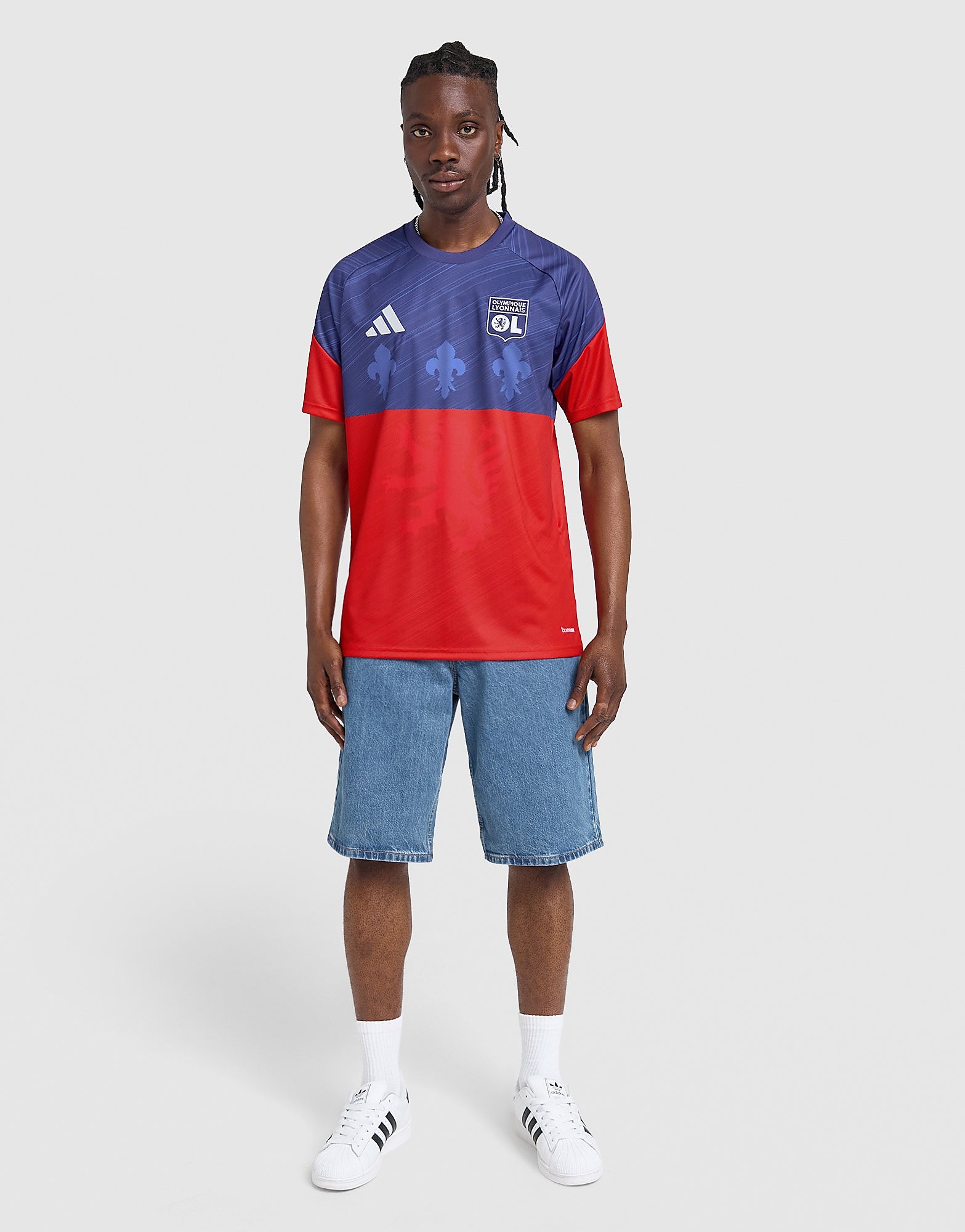 Olympique Lyon Pre-Match Shirt - Herren, Rot - male - Size: L