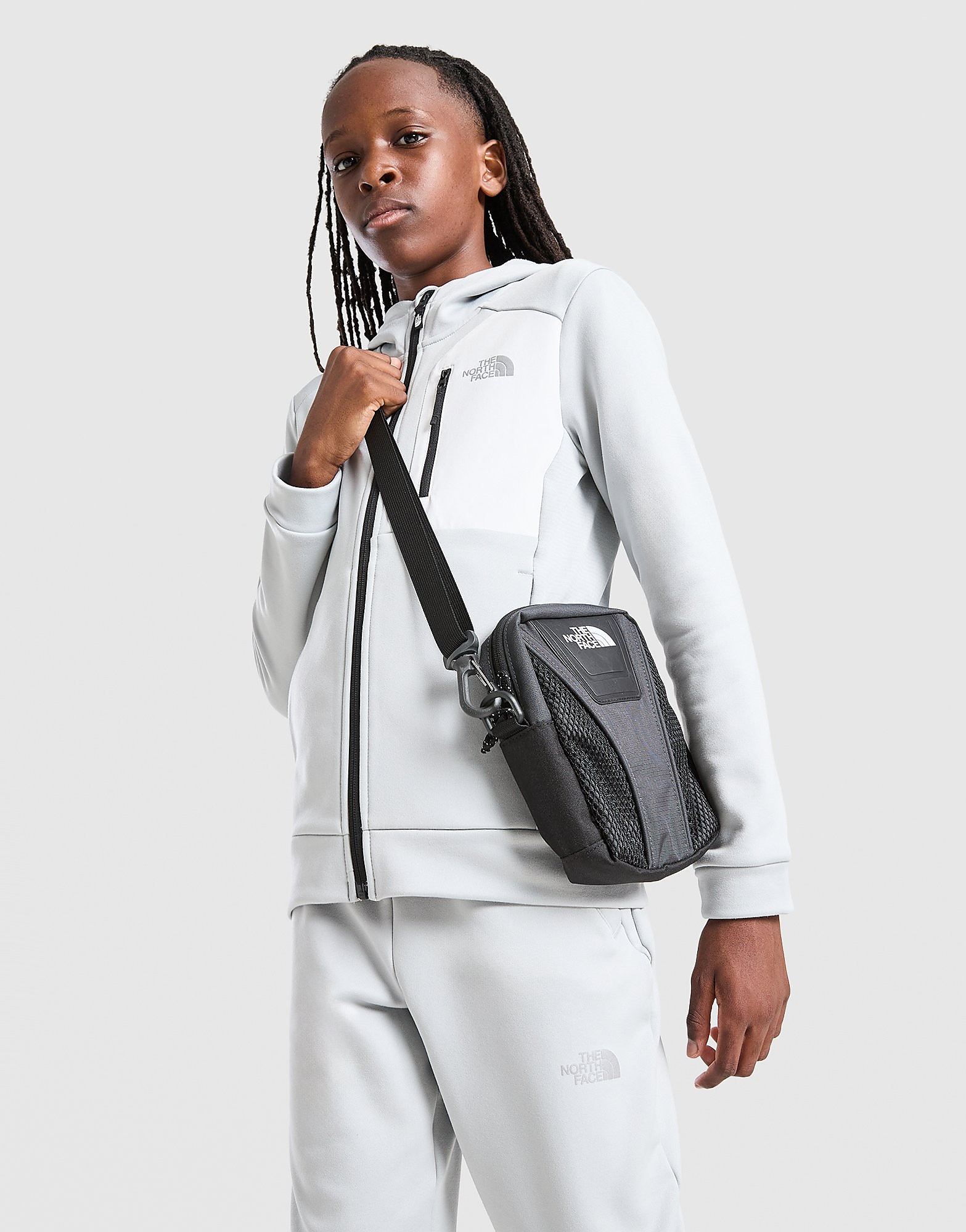 The North Face Performance Poly Full Zip Hoodie Junior - Grijs - Kind, Grijs