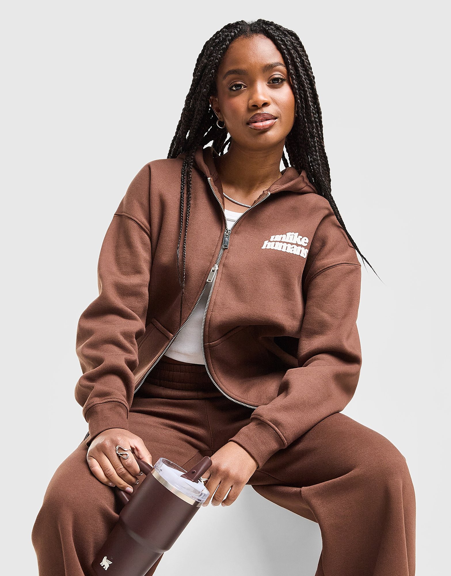 Unlike Humans Sweat zippé Bubble