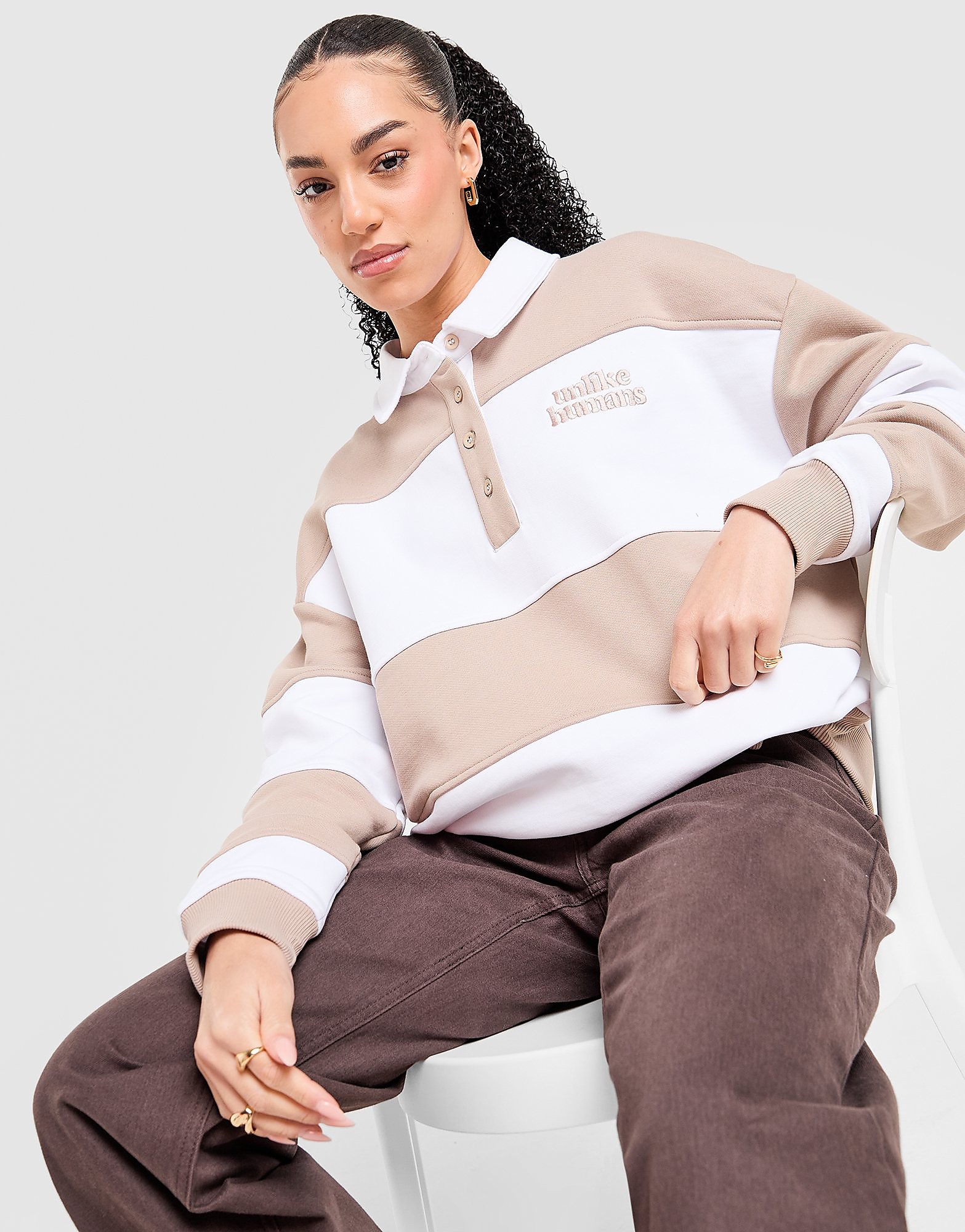 Unlike Humans Panel Polo Shirt