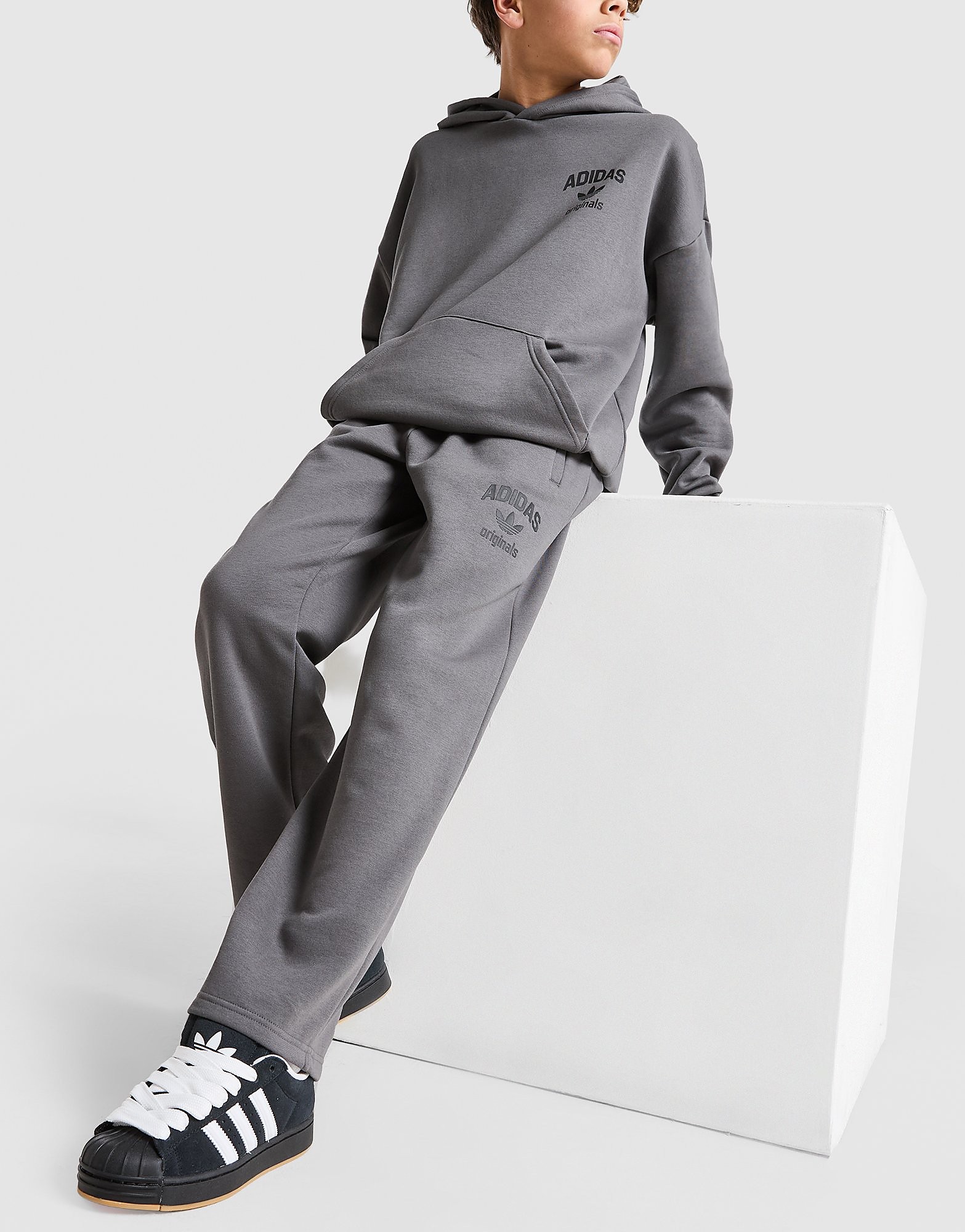 adidas Originals Trefoil World Open Hem Joggers Junior - vue 1