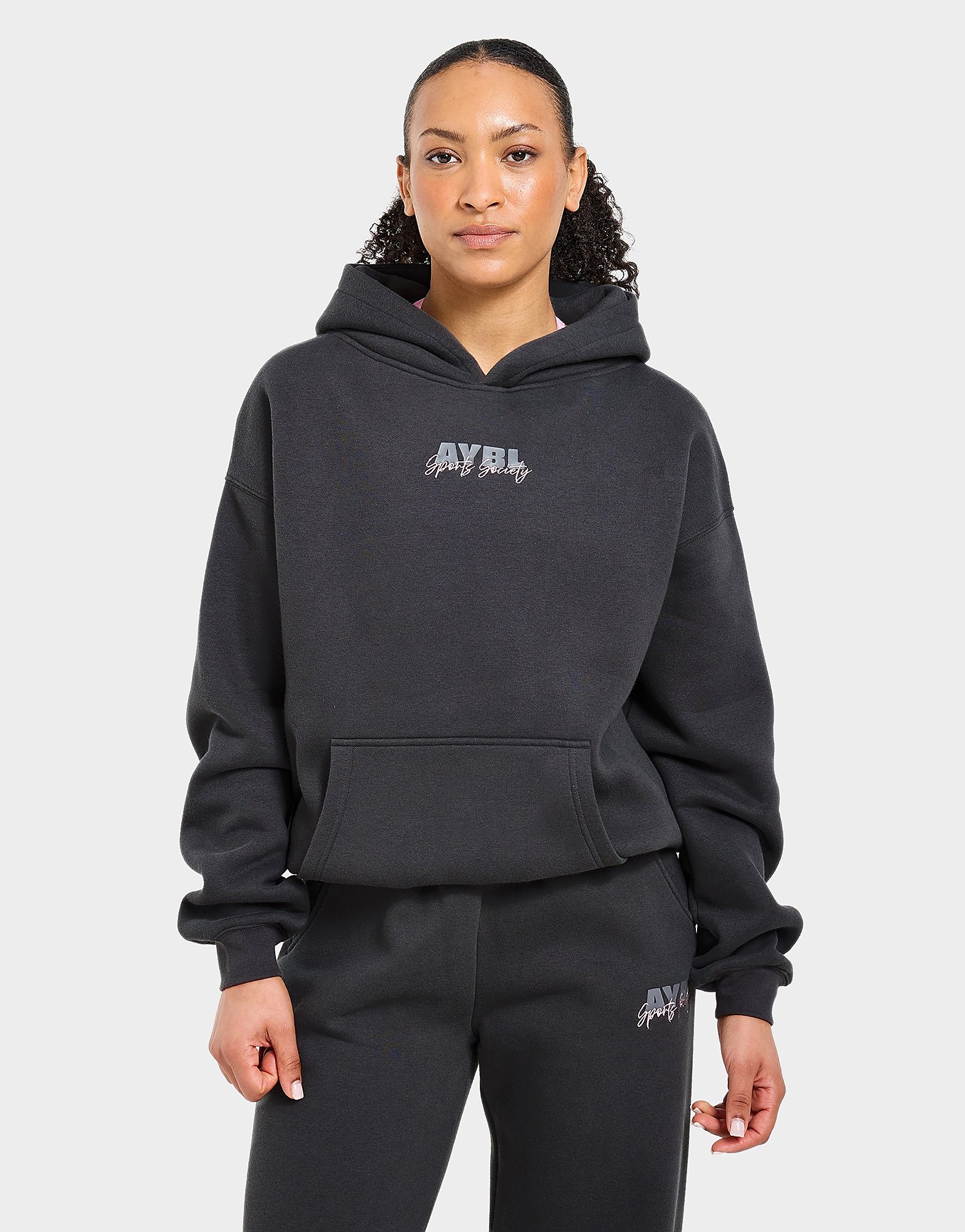 Womens AYBL Sports Society Hoodie - Nero, nero