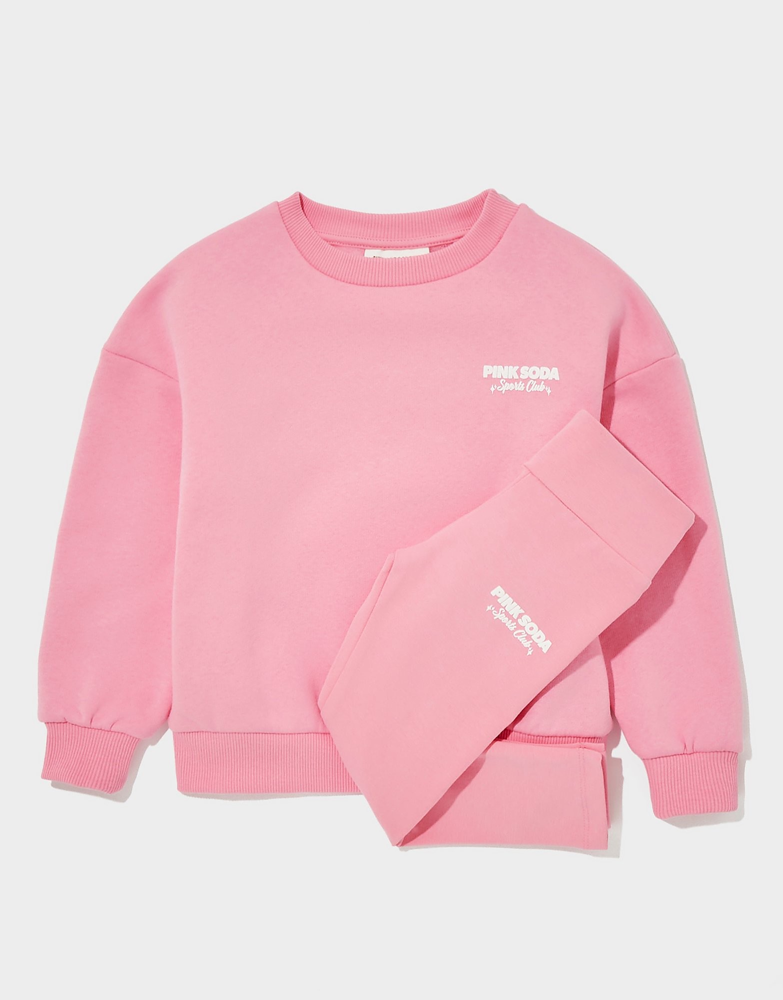 Soda Sport Girls Sporty Crew SweatshirtLeggings Set Children - vue 1