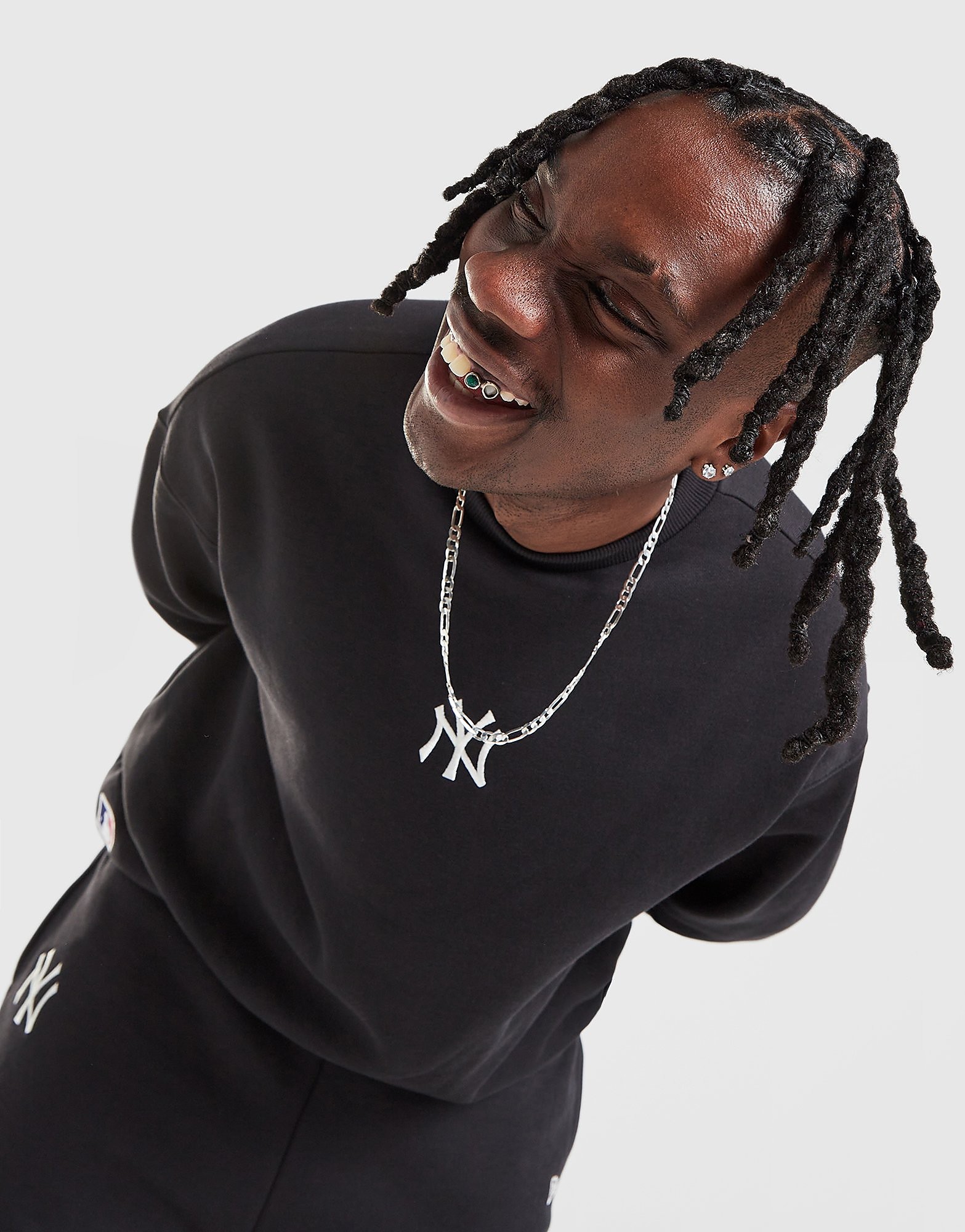 New Era Sweatshirt Crew MLB New York Yankees Small Logo - vue 2