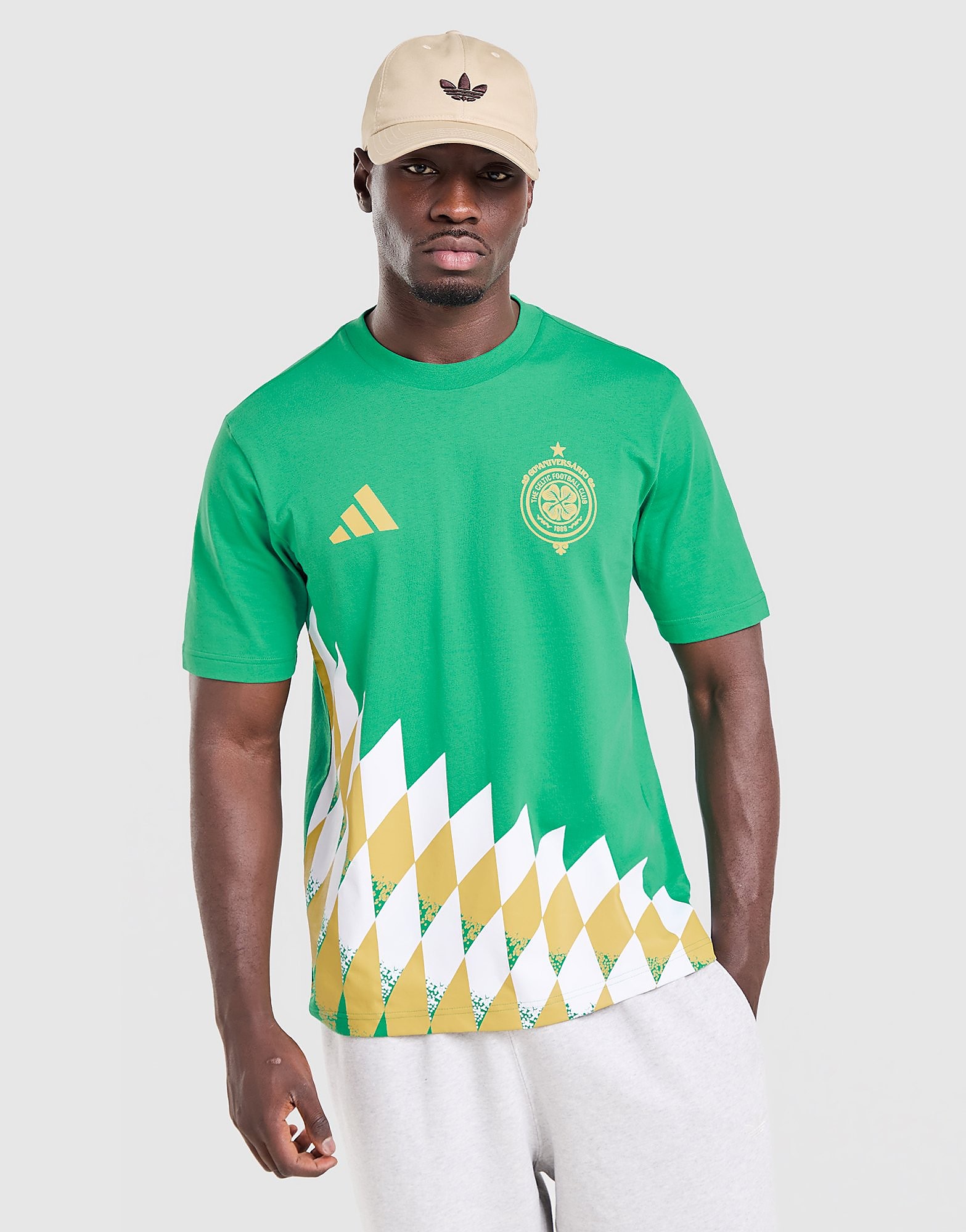 adidas Celtic FC Stadium T-Shirt - Groen- Heren, Groen