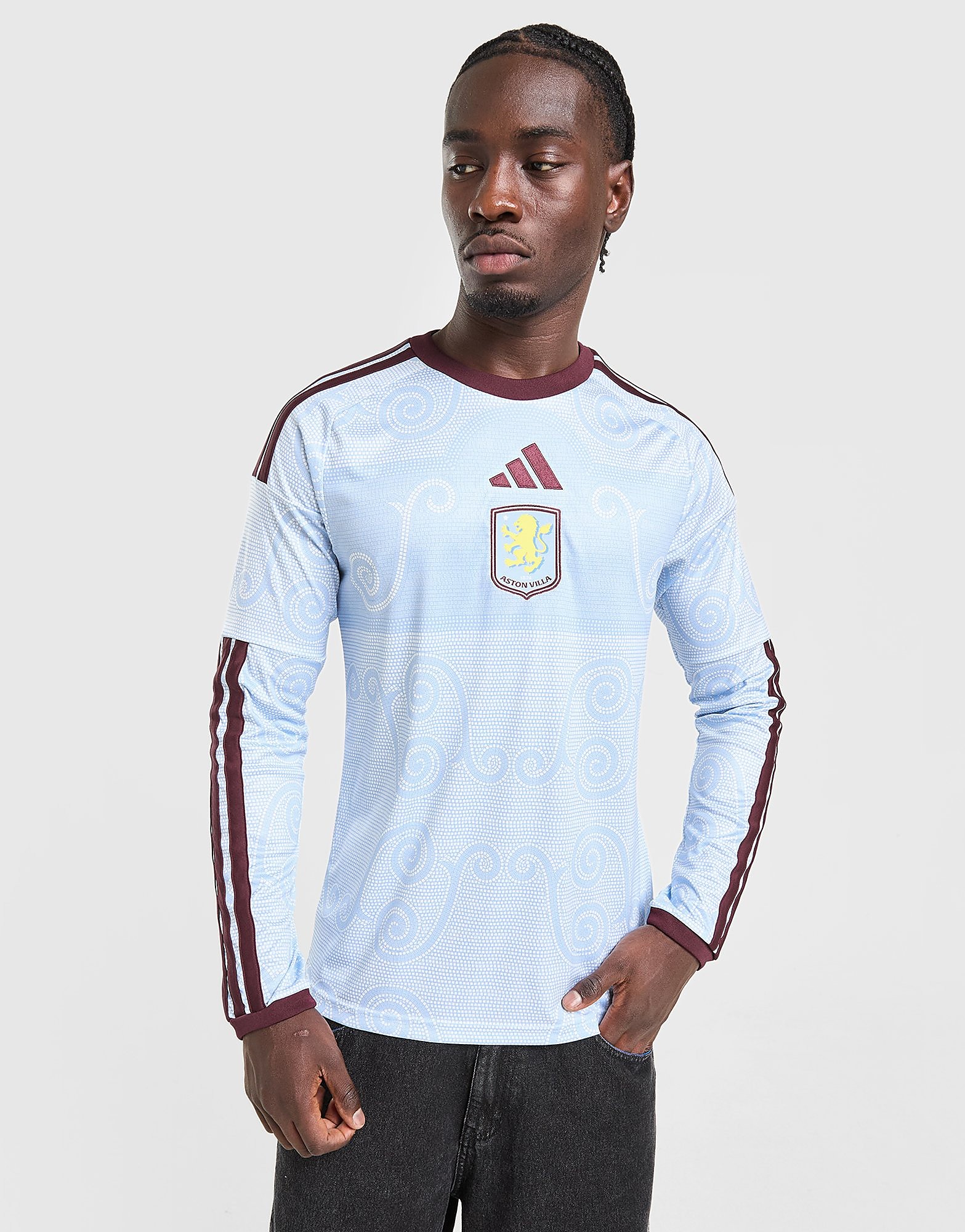 adidas Aston Villa FC 2026/27 Long Sleeve Third Shirt - Blauw- Heren, Blauw